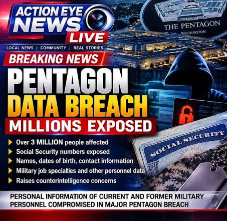 #NEWS AND #OBSERVATIONS - CHATS WITH #GEMINI - GOOGLE AI A massive cyberattack breached FBI and Pentagon personnel files, exposing sensitive data belonging to nearly 3 million military employees and troops. Top News Headlines for September 30, 2026  Search: News - AI mode Pentagon Data Breach Pentagon Personnel Data Breach Massive cyber security breach Pentagon Data Breach Exposes Millions  Internal Fallout: The FBI's cyber, security, and victim services divisions are responding, advising employees to secure their homes and expect unsolicited contact. However, internal reports indicate staff are frustrated by a l