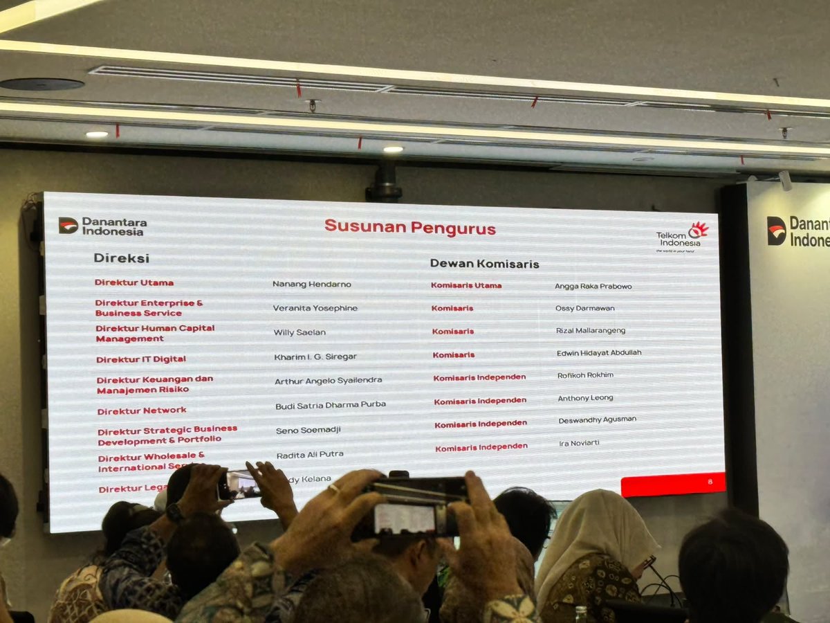BosPurwa's tweet photo. Angga Raka ini (The Hambalang Boys) eks kepala Bakom RI merangkap sebagai wamen komdigi, sekarang diangkat jadi komut Telkom Indonesia. Tapi, kok masih "nyerang" Qodari yak via para deputy-nya di instagram, kurang puas kah? Piye @bang_dasco? :) https://t.co/CWor0x3gvn