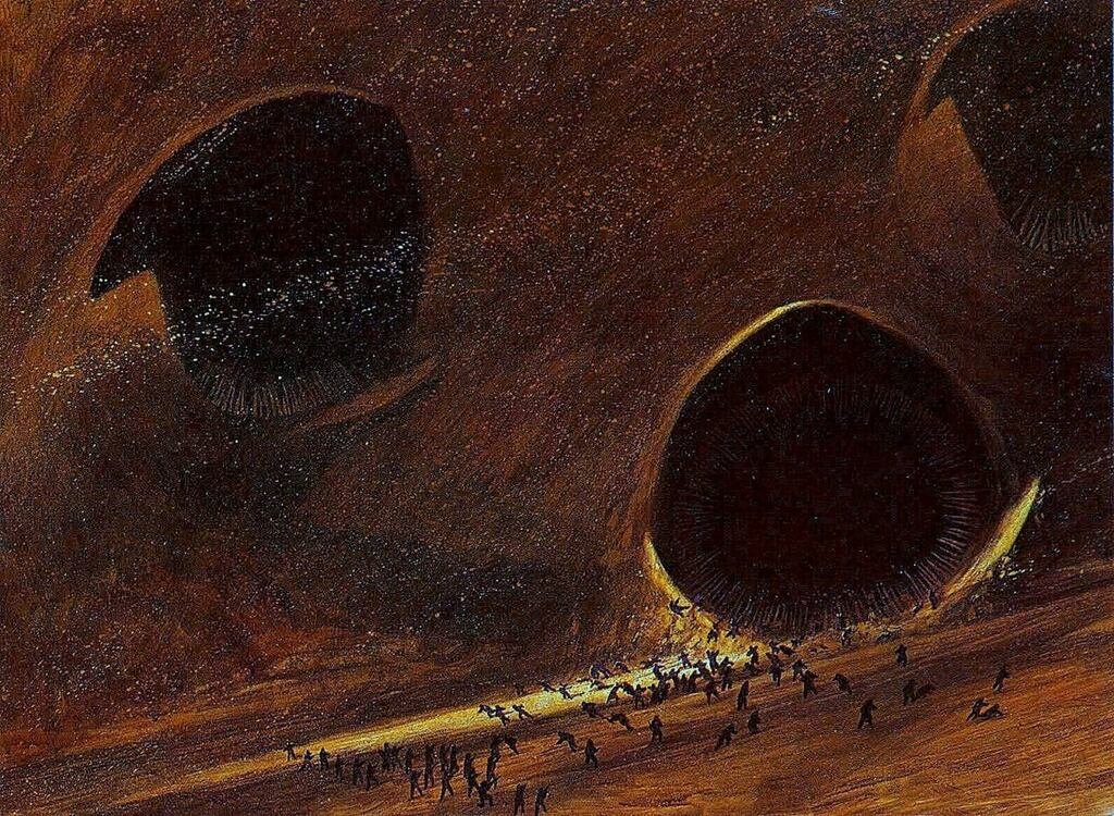 Ladyjessicalvrr's tweet photo. I can see why Frank Herbert called john schoenherr the only man who has ever visited dune https://t.co/gvbX0N5aPk