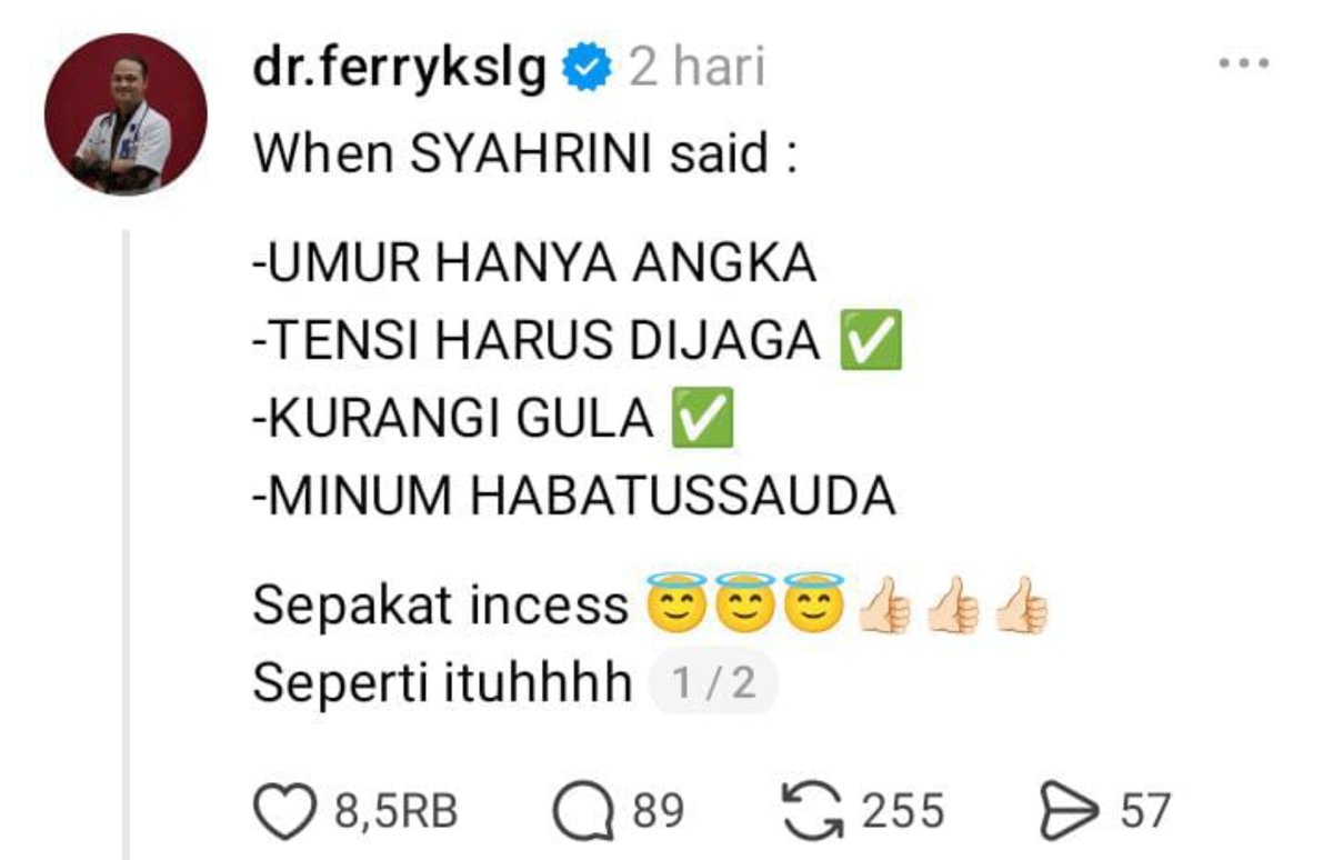 eliyaa2026's tweet photo. Kemarin pas nonton Syahrini disaranin langsung sama incess suruh minum habatussauda. Harus minum yang mana yaa soalnya pilihannya byk jga?
Btw, habatussauda naik harga nih kayaknya sejak disebut sama inces Syahrini😭😭 https://t.co/rsy3yIah4i