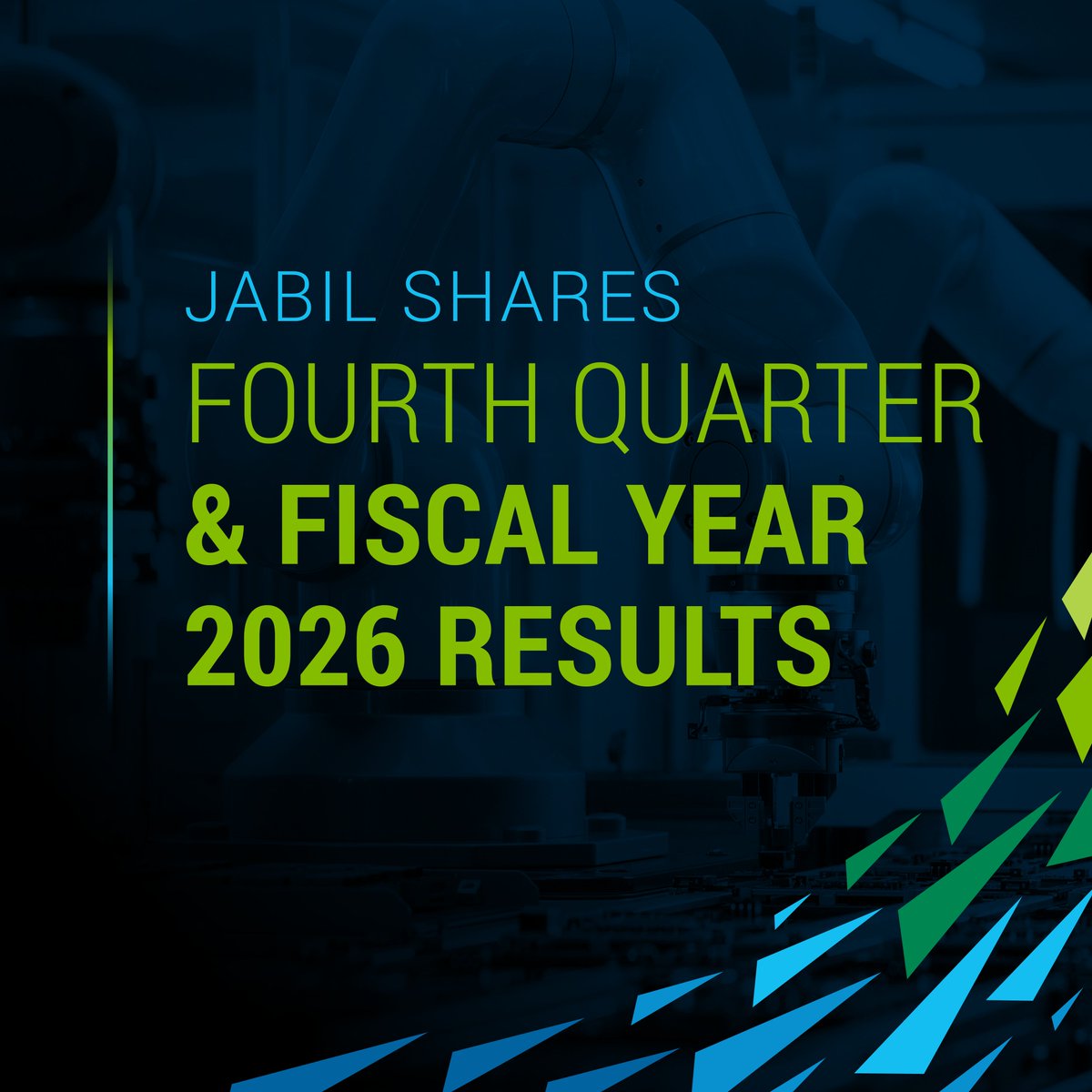 Jabil's tweet photo. Today, Jabil reported preliminary, unaudited financial results for its fourth quarter and fiscal year ended August 31, 2026.

Read more: https://t.co/68BN8XpfGv https://t.co/YKkdMKMf1e