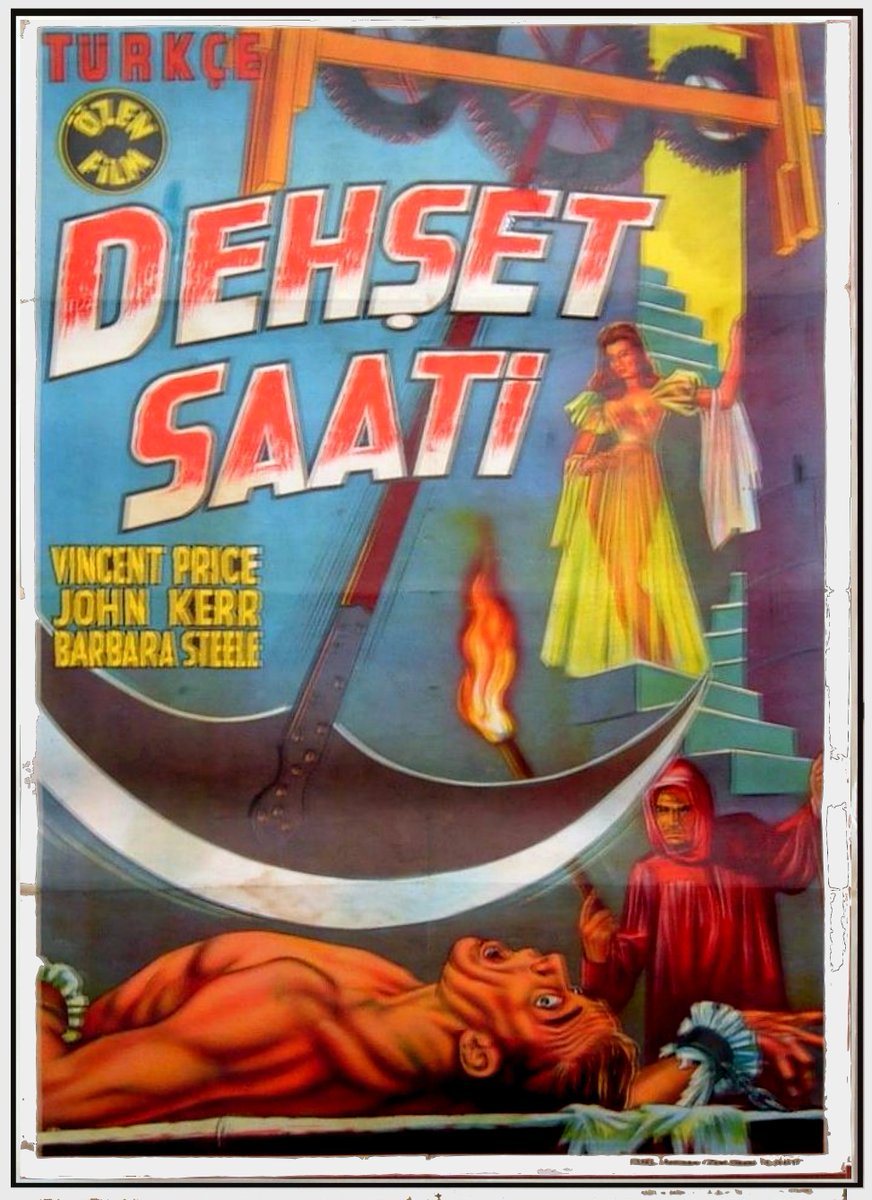 EsrefBudak's tweet photo. The Pit and the Pendulum  1961  AI-Ozen film 1963 DEHSET SAATI-Dır Roger Corman-Barbara Steele,Vincent Price https://t.co/DtXUzbbKRy