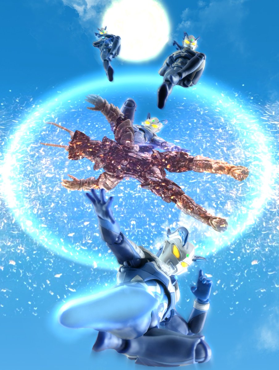 sorafune_S111's tweet photo. ルナミラクルゼロ　連撃

#ウルトラマンゼロ
#ちいさな巨大特撮
#ウルトラアーツ https://t.co/i9hZlCgnXD
