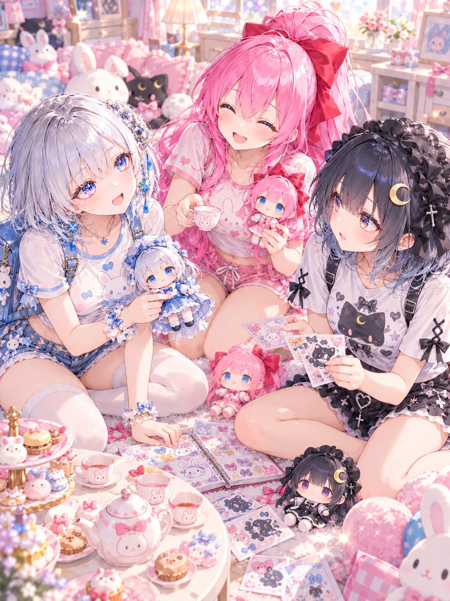 shizuku_tsuki38's tweet photo. #うちの子じょじになりました
サヤちゃん@sayamirage 
shiosukeさん@g_shiosuke 

皆でお人形さん作ったよ～💕 https://t.co/eSpkR8tYpj
