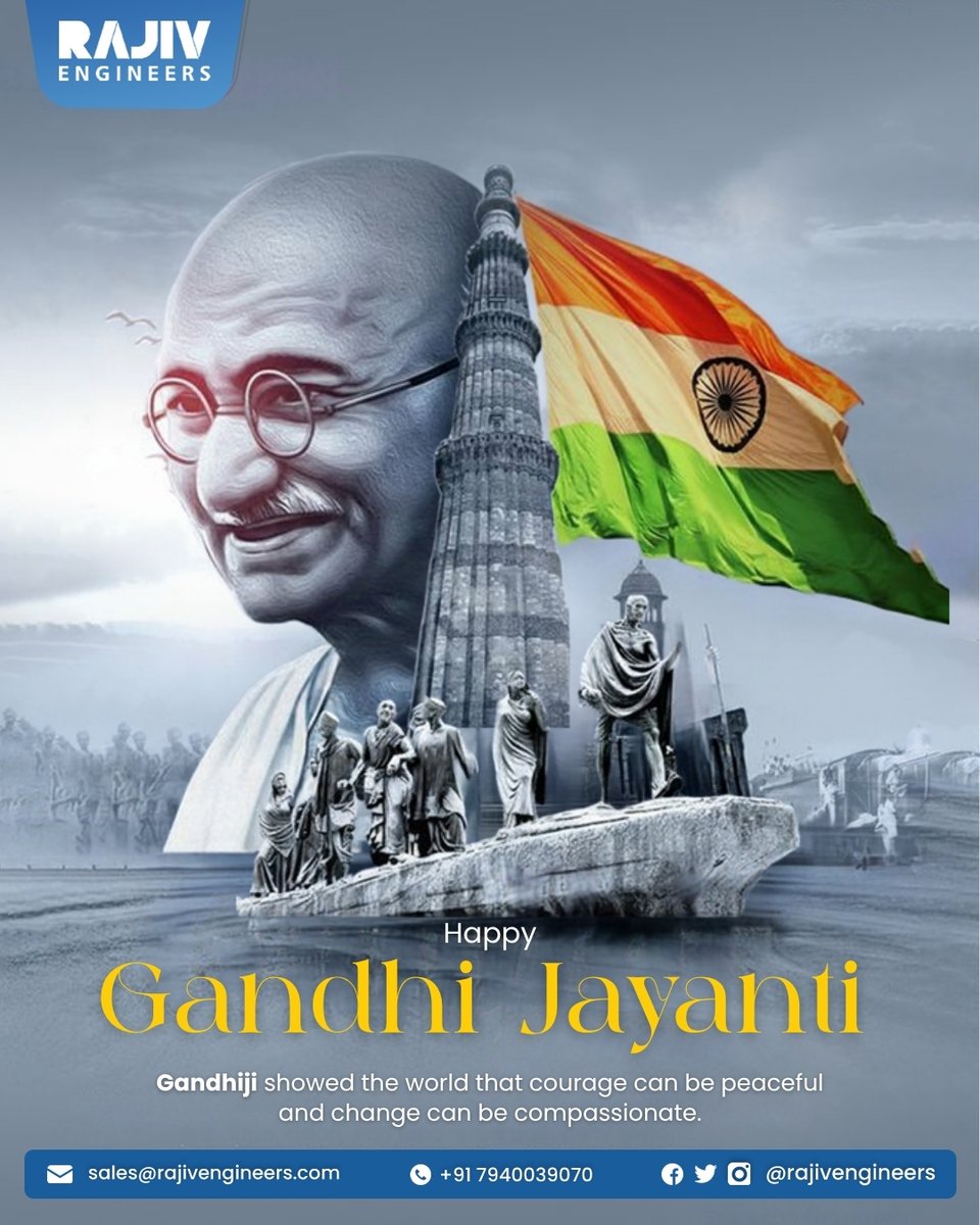 rajivengineers's tweet photo. Building the future requires structural precision, courage, and a clear vision. Honoring the legacy that engineered a massive movement for change.
#rajivengineers #gandhijayanti #engineeringexcellence #visionforchange #precisionwork https://t.co/utmE475N3y