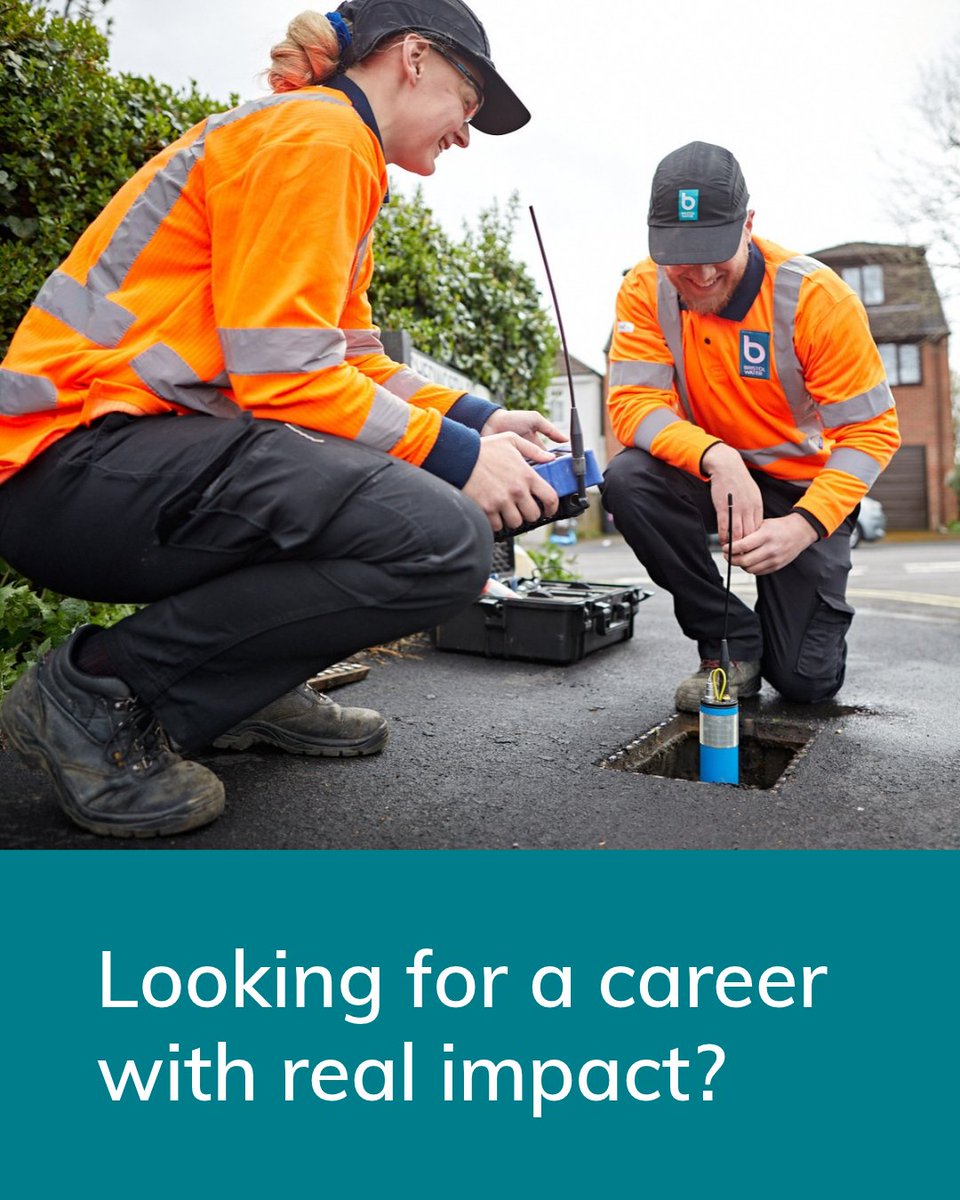 BristolWater's tweet photo. Looking for a career with real impact? 💧 

Behind everything we do are the people who keep it all flowing – solving challenges, protecting resources, and making a difference every day. 

If you’d like to be part of that, but don’t see the right role right now, don’t worry. 

Join our talent community and be the first to hear about our opportunities as they go live 👉 https://t.co/BPKoYPWuO5