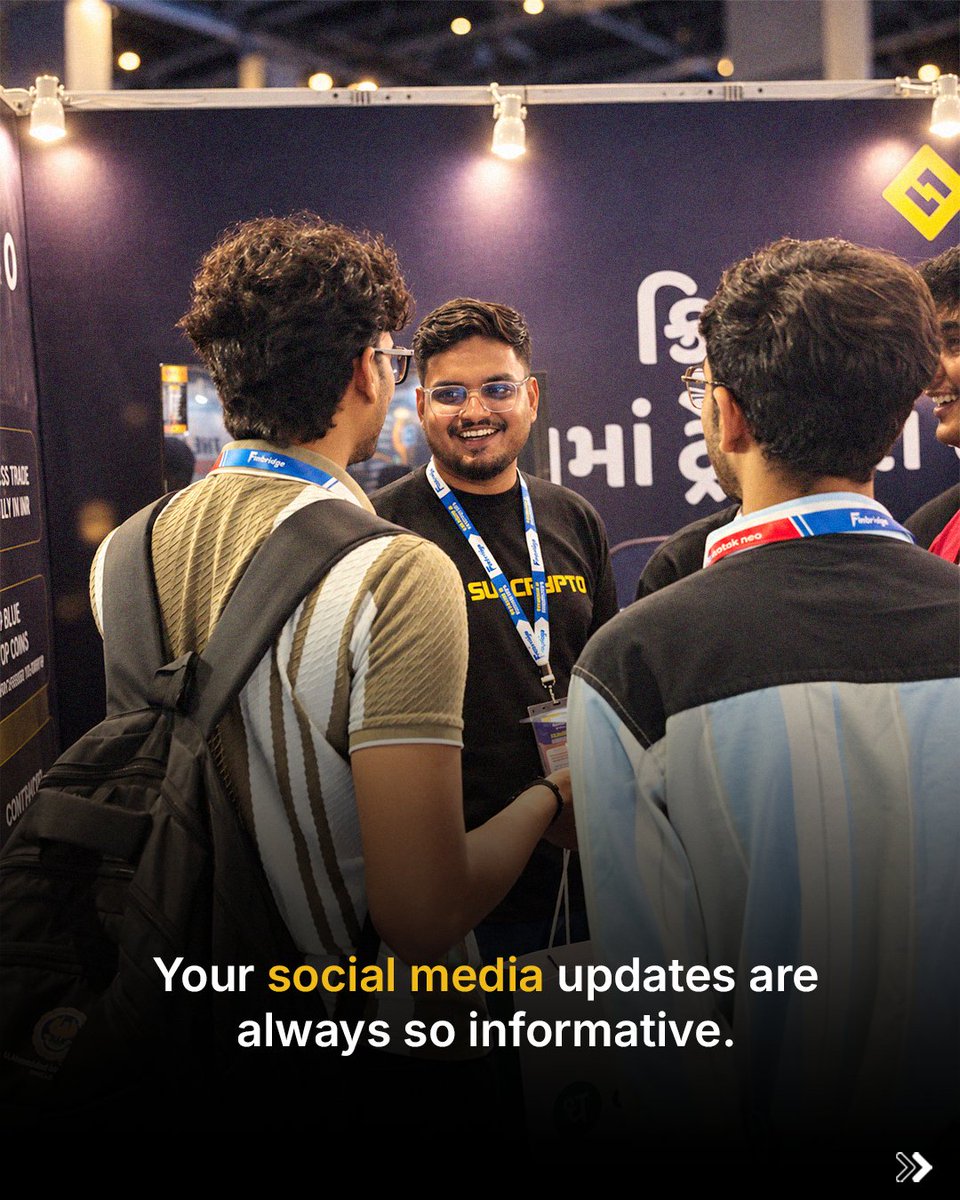 suncryptoin's tweet photo. We met, we talked, we exchanged ideas.
Here’s what we heard, learned and experienced through the conversations with our visitors at @FinbridgeExpo, Ahmedabad.
#SunCrypto #FinBridgeExpo #CryptoIndia #ahmedabad https://t.co/9KyjixWoNx