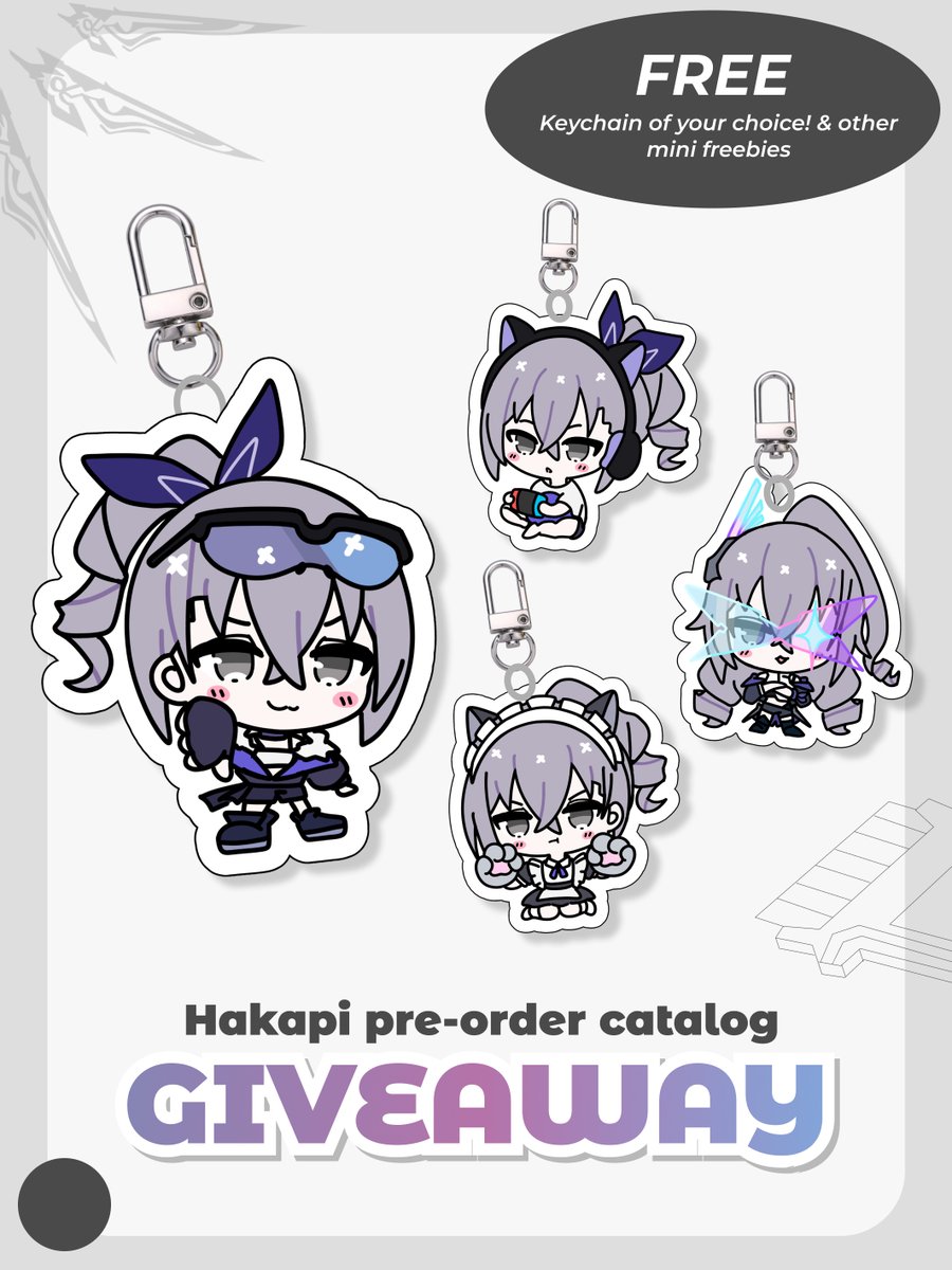 hakapi_1's tweet photo. ⟡ Hakapi works (ATATO) pre #CF23 giveaway &amp; PO Catalog .ᐟ ⟡

1 lucky winner will get a free silverwolf keychain of your choice!

⟡ rules:
▸Like &amp; Share this post
▸Tag at least 1 of your friends/moots !

More goods and GA info: ⤵︎ https://t.co/a6aJq26DJU