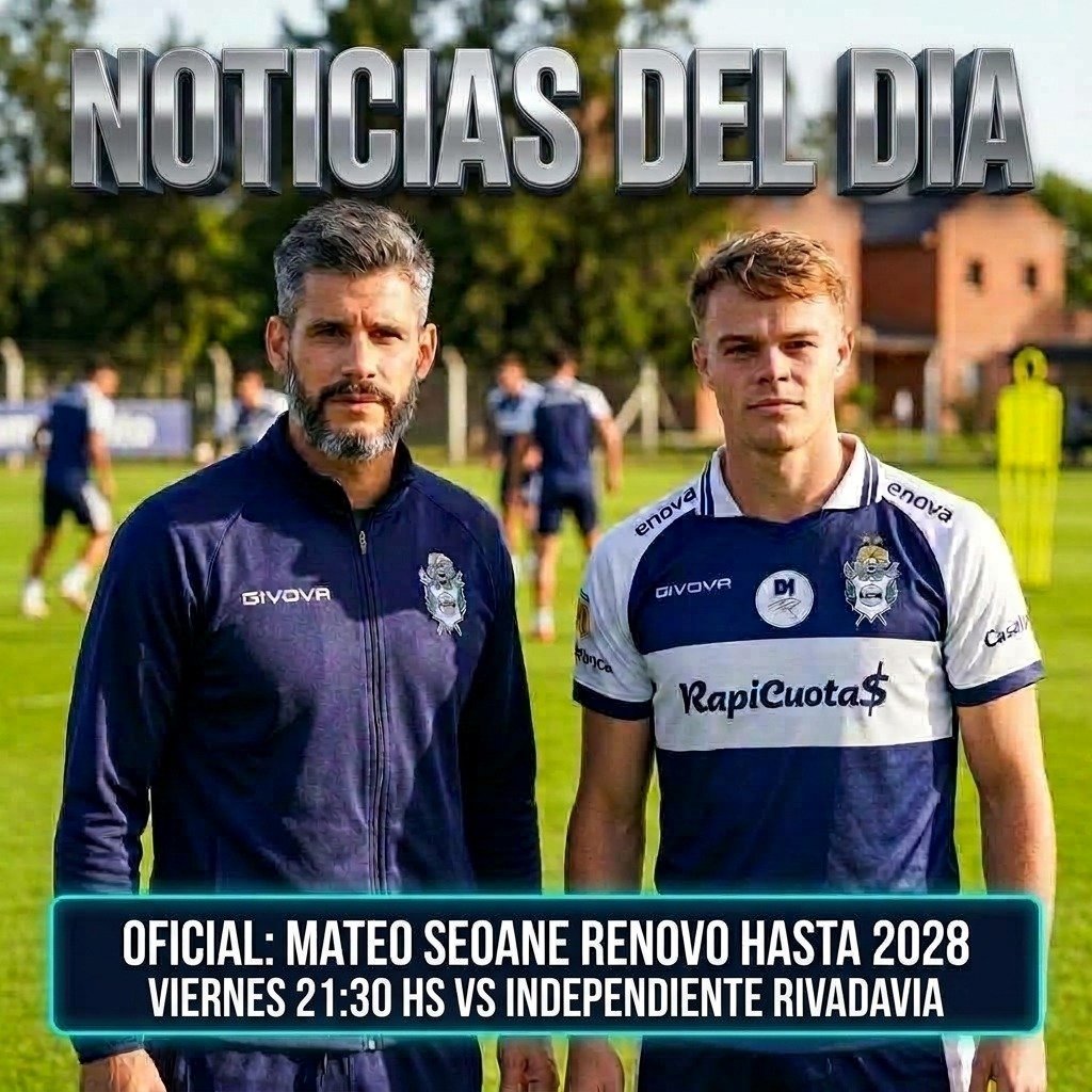 Palcotripero's tweet photo. text
NOTICIAS EN GIMNASIA 🐺⚪🔵

✍️ SEOANE 2028: Oficial. El volante renovó hasta diciembre de 2028 y Gimnasia adquirió el 70% de su pase.

⚖️ ÁRBITRO: Bryan Ferreyra dirigirá el viernes (21:30 hs) vs Ind. Rivadavia en Mendoza. #gelp #cge https://t.co/LpKFt2XDmg