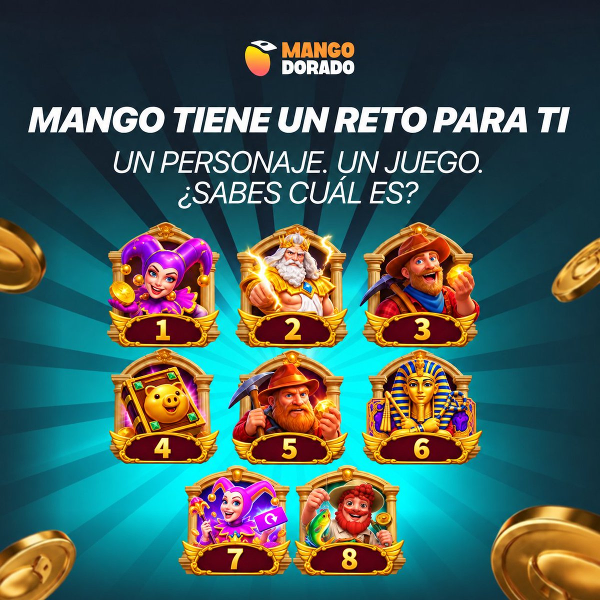 mangodorado_'s tweet photo. 🥭 ¡#Mango tiene un desafío para vos!
Sin pistas. Ocho juegos. Un #favorito.
¿Cuál elegís? 👀

Dejalo en los comentarios 😉
¿Te animás al desafío? 🔥 https://t.co/epqNbyS5Ck