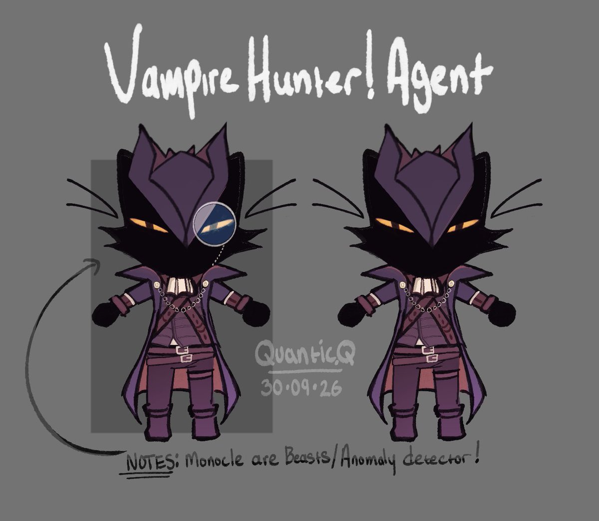 quanticq's tweet photo. I made fan-concept skin design for Secret Agent, heavily inspired by Bloodborne! #animalhospital https://t.co/xkYBpXbKfu