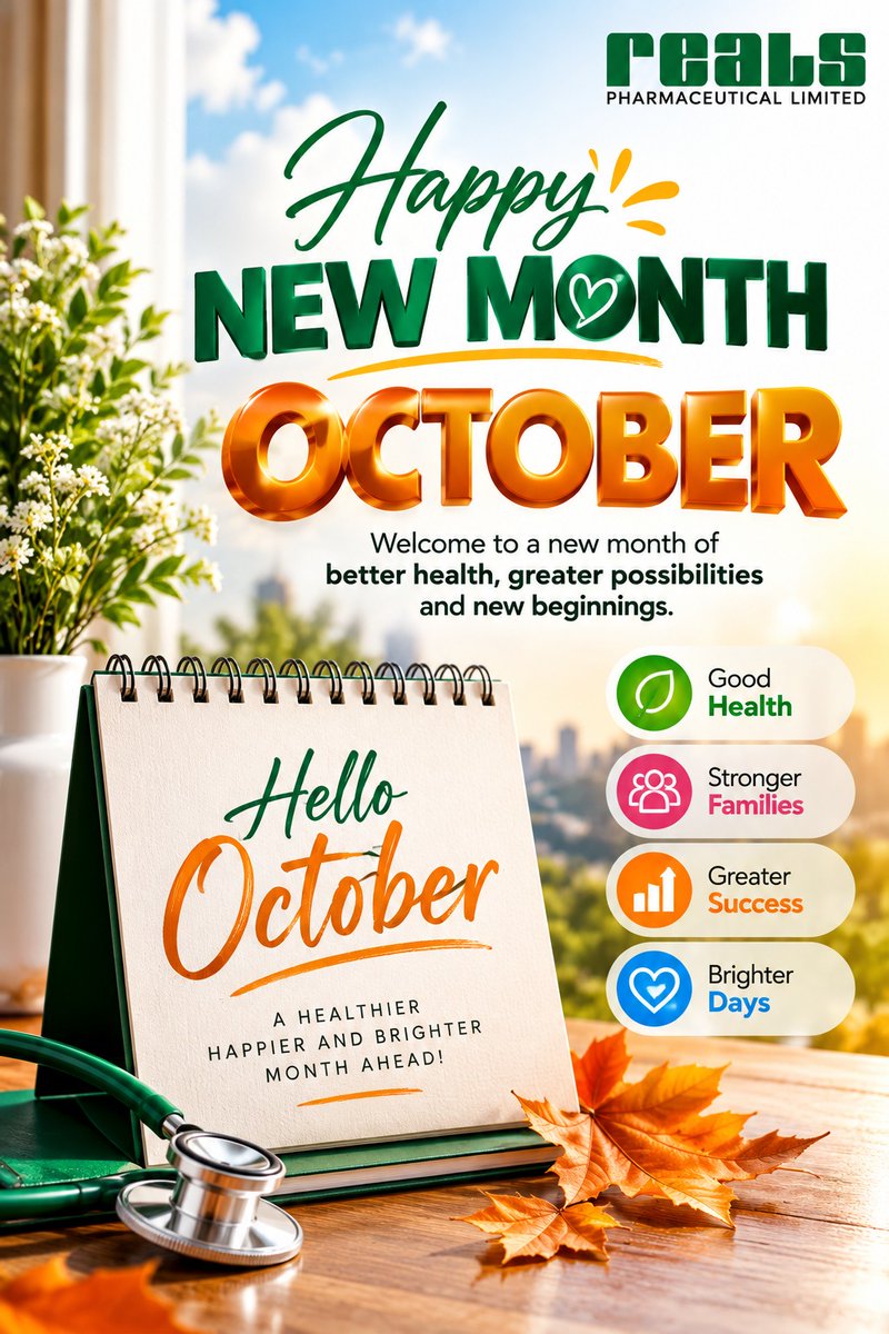 RealsGroup's tweet photo. HELLO OCTOBER! 🍂💚✨

New month. New energy. New possibilities. 🎉

May October bring you good health, greater success, stronger family bonds and plenty of brighter days! 💚

Let’s make this month count! ✨

Happy New Month! 🥳

#HelloOctober #HappyNewMonth #OctoberVibes https://t.co/fVzimnf1SM