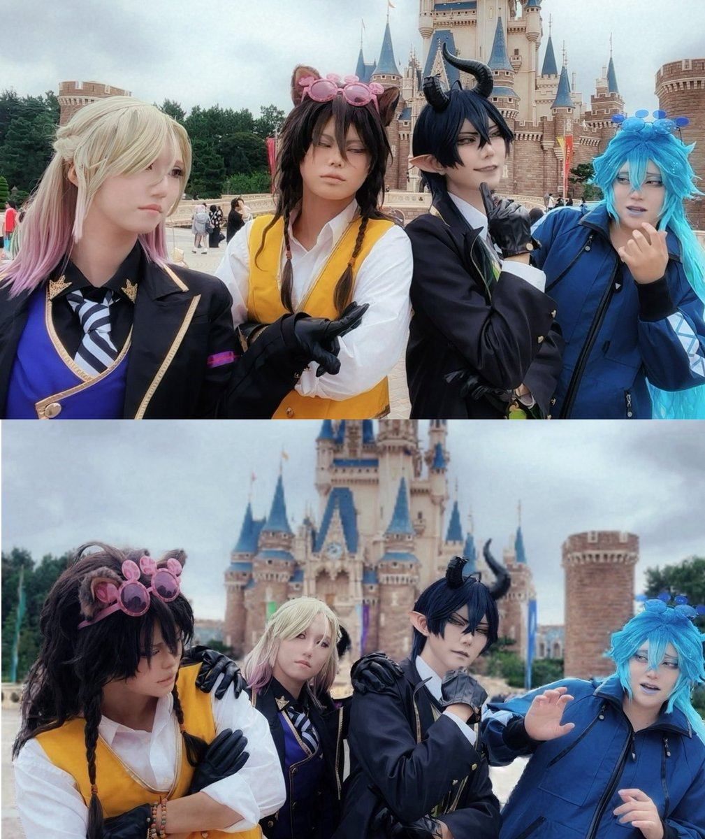 pooh__0317's tweet photo. 速報用に撮った写真がとっても4コマだったから見てくださいな🎶

笑ってただけなのになんでこんな目に！！みたいな写真になった笑

📷⇒@ryouka_9m 

 #Dハロ仮装2026 https://t.co/U1ufRcYZpb