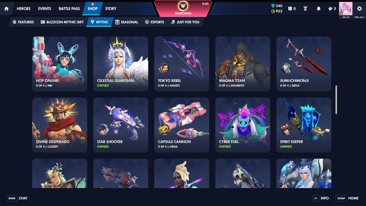 Hyaku_OW's tweet photo. hey @PlayOverwatch @Blizzard_Ent small request but can we get the option to filter skins and weapon skins ? https://t.co/xQ7yX7MZsV