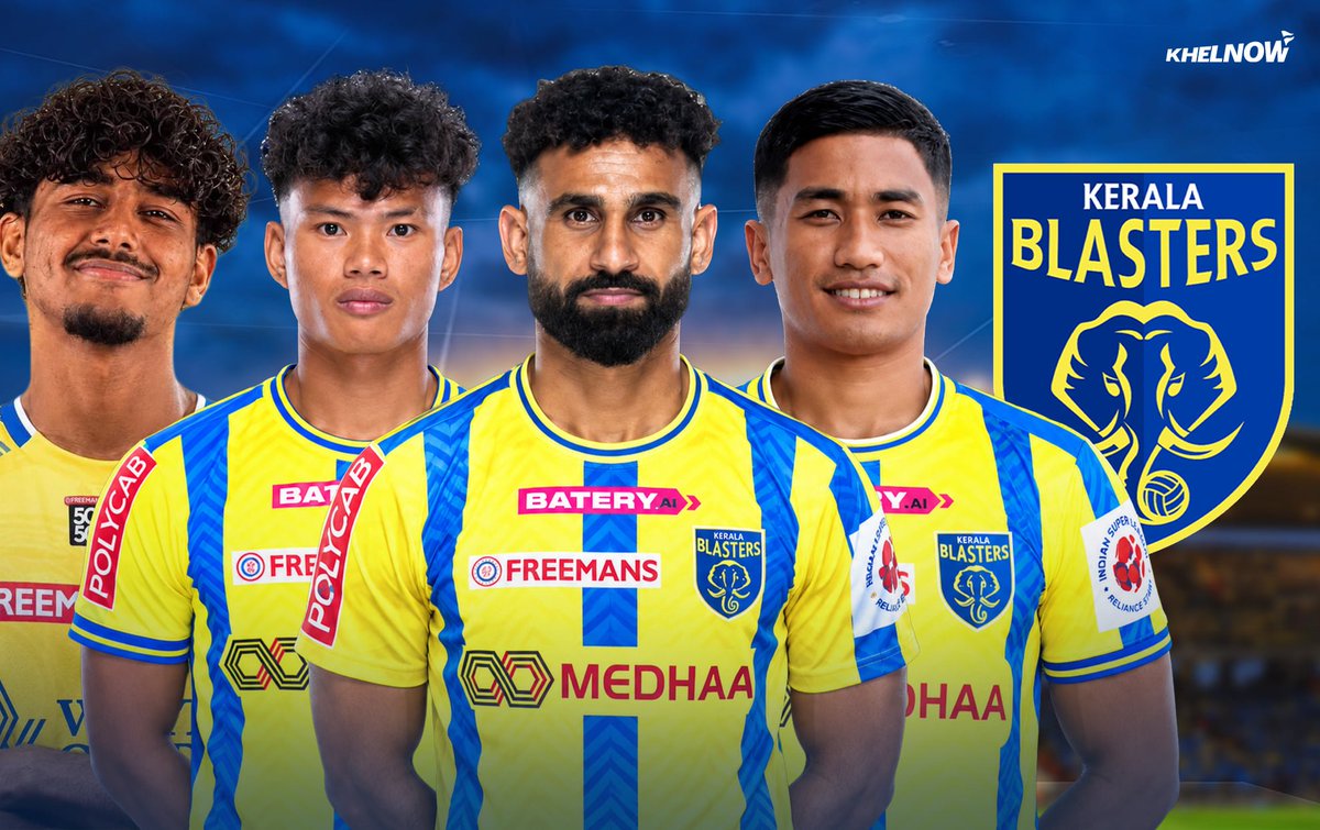 kbfcxtra's tweet photo. 💣🎖️Mohammed Sanan, Amrinder Singh, Sahil Tavora, Ramhlunchhunga and Mohammed Yasir are all expected to join Kerala Blasters, with the club racing to complete the paperwork. @KhelNow #KBFC https://t.co/wqmw9WEPpA