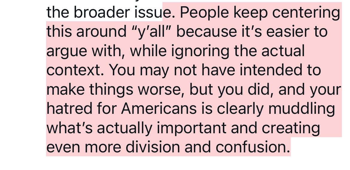 blackstarrr14's tweet photo. @m_stormwitch @jltamair And that’s exactly why you should do your research before inserting yourself into a conversation. The tweet YOU’RE referring to was responding to another tweet claiming Americans shouldn’t listen to a song by an artist heavily influenced by Black Americans—that’s+ https://t.co/I7hbr7v0jv