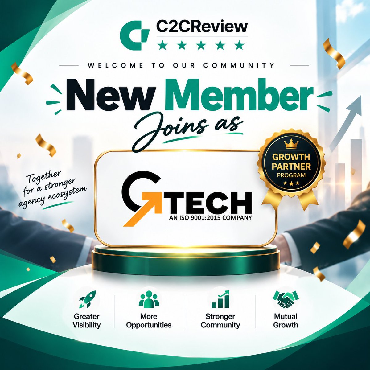 RamgWebdesigner's tweet photo. 🚀 Welcome GTECH to C2CReview!

Proud to welcome GTECH as our newest Growth Partner. 🤝

Together, we’re creating more visibility, opportunities, connections, and growth for the IT agency ecosystem.

Let’s grow together!

#C2CReview #GrowthPartner #GTECH #ITAgency #BusinessGrowth https://t.co/CTVYqz2mT1