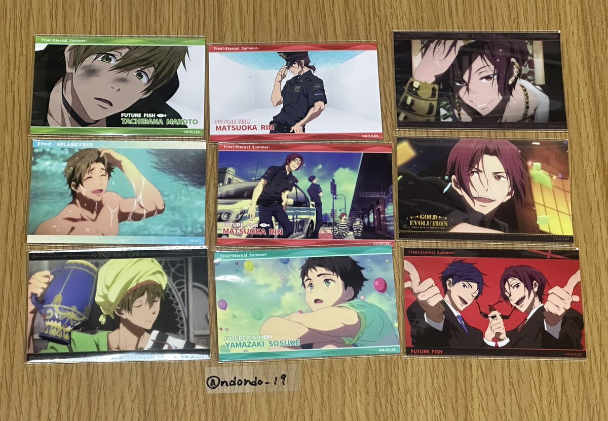 ndondo_19's tweet photo. 【交換】Free!シリーズ ブロマイドコレクション Ending Scene

譲 ▶︎ 画像1.2枚目 

求 ▶︎画像3枚目 遙  (🎀最優先 ES優先)

・郵送にて交換希望です。
もし心当たりのある方いらっしゃいましたらお気軽にお声掛けください🙇‍♀️ https://t.co/38GRdOQnXA