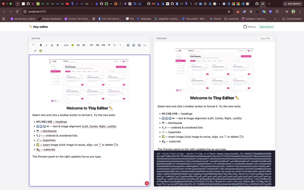 emmanuel_amiola's tweet photo. I mean, it's going well so far. 
Now you can align content on Tiny Editor, resize images, and crop images. 
All edits are being done by directly manipulating the image—no extra packages. 

#viralㅤㅤ https://t.co/Su0lWVGqPi
