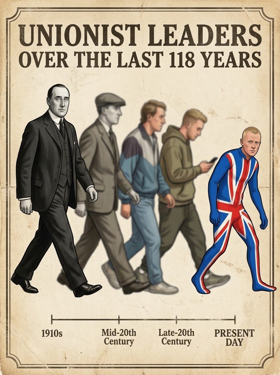 26composed's tweet photo. @LeadersLoyalism Not anymore there's not. Wheeling in binboy to champion the cause is embarrassment beyond belief

#garvaghyroad https://t.co/Meb926CpDS