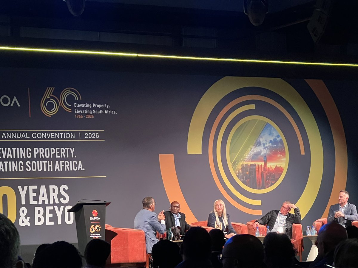 jhbproperty's tweet photo. Day 1 at SAPOA 2026 turns the spotlight on emerging property sectors ,from healthcare&amp;retirement living to hotels, leisure, data centres, cell towers and fibre.The conversation is looking beyond traditional property assets and exploring where the next opportunities are emerging https://t.co/GGpEsmnfwg