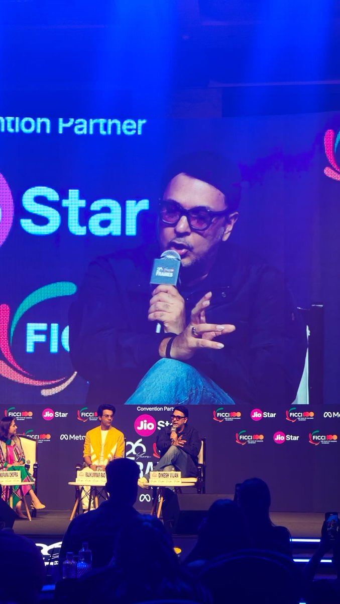 CreativeFirstIN's tweet photo. I'd love to say there's a calculation to choosing a story. But you hear it, and the next morning you wake up and you feel you can't not make the film. 
- Dinesh Vijan
#FICCIFRAMES2026
@FICCIFRAMES https://t.co/BBgM9kjat4