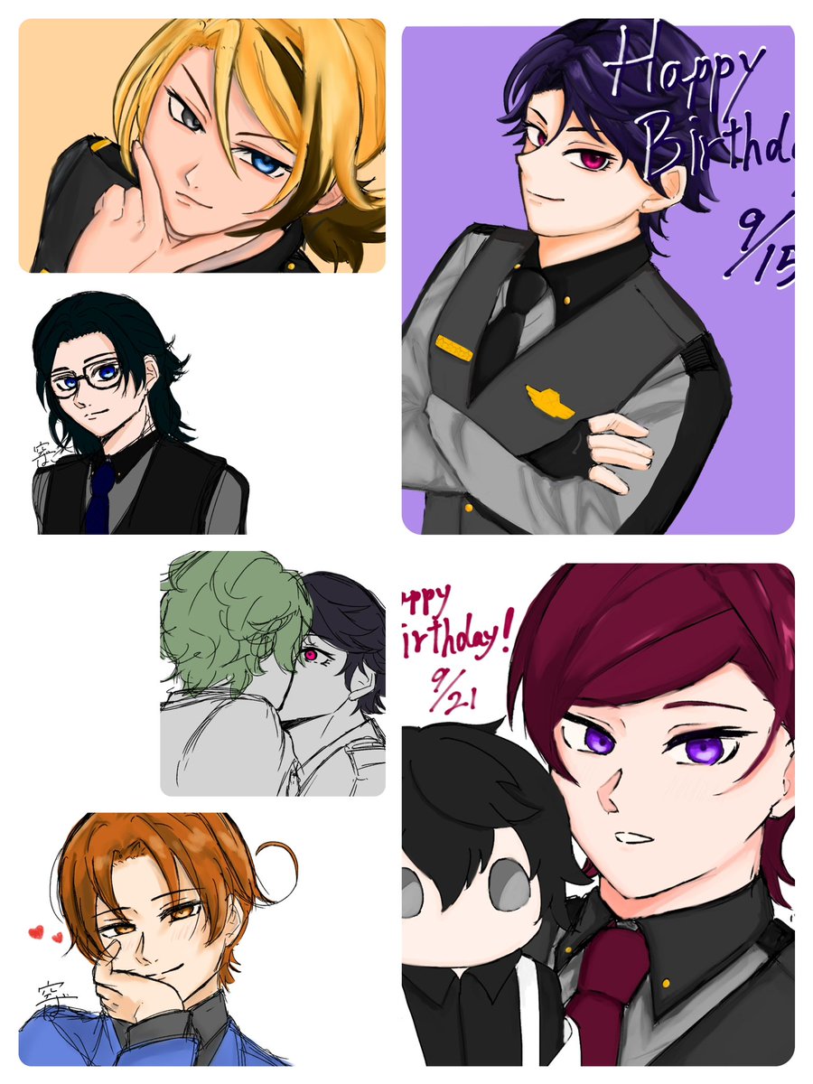 Karabako_irst's tweet photo. #今月描いた絵を晒そう 

⚠︎︎キスブラ、オリ司令あるよ

なんと先月の倍以上描いております
何が起こったんだ https://t.co/sVv5mbYhAD