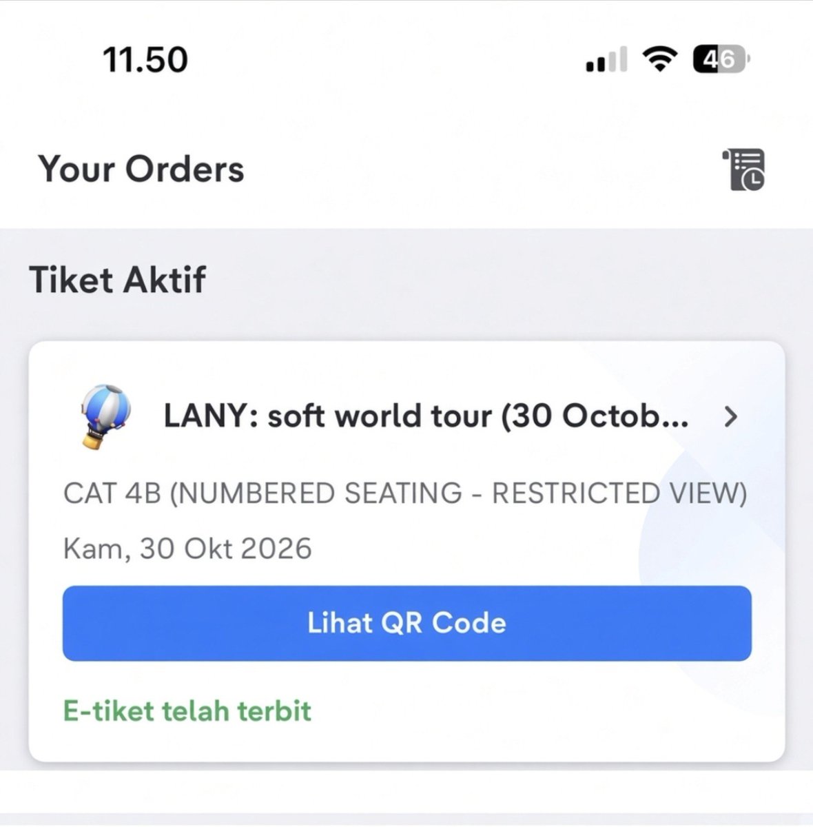 fyusaglow's tweet photo. WTS lany soft world tour jakarta - 30 Oktober 2026

Available :
✅CAT 4B

Atas nama pribadi, di urus sampai tiket fisik, serious buyer only, bisa dp

Langsung DM yaa, yang mau keburu soldout
Thank's✨

tags wts wtb tiket lany world Tour jakarta
#wts #wtb #zonauang #lany https://t.co/tpGVizOpJQ