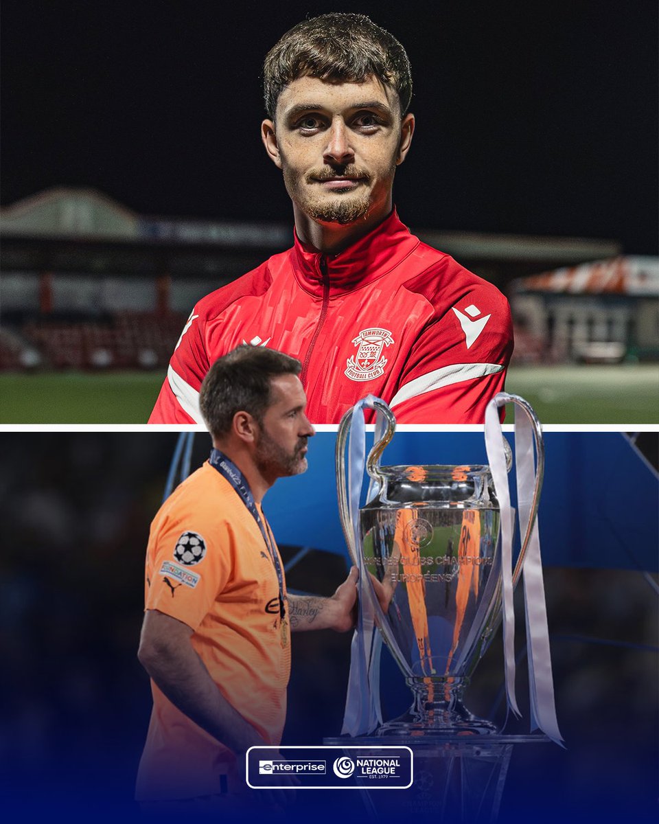 NL_Enterprise's tweet photo. Tamworth have signed Hayden Carson 🔏

He's the son of two-time Champions League winner and four-time Premier League winner Scott Carson 😬 https://t.co/CeHbBVwq6l