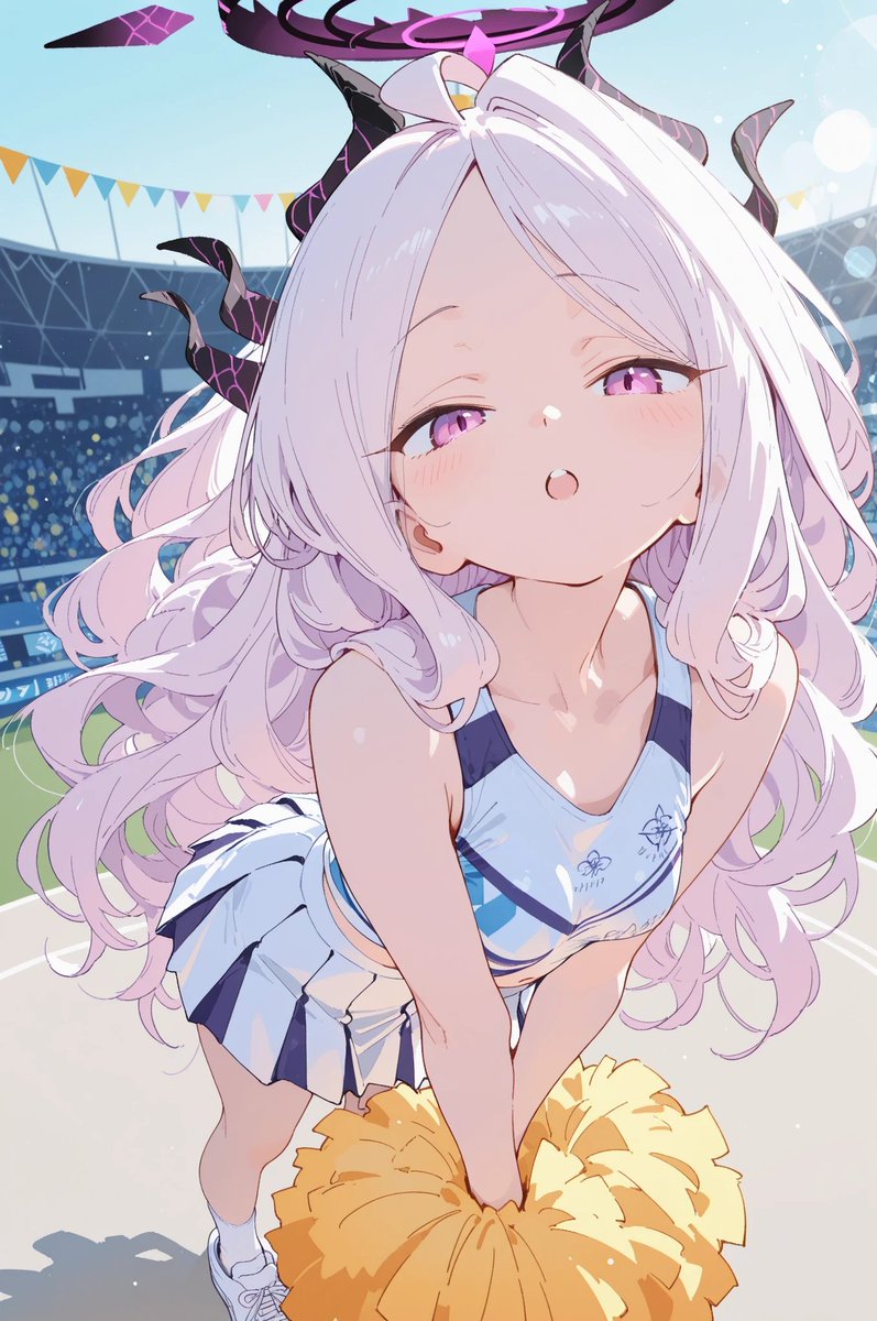 tomori_726's tweet photo. 今日のチアガール🫧　ヒナ    

#空崎ヒナ #AIイラスト #BlueArchive https://t.co/oNryY7iV54