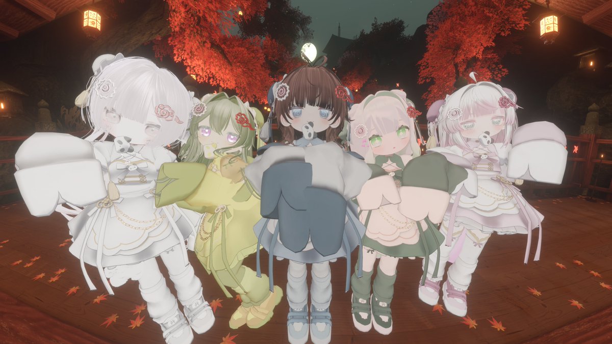 Perutan_vrc's tweet photo. くるるんキッズでチャイナメイド合わせしてきたー！
5人での合わせは初めてだったのですごく楽しかった(*´▽｀*)
みんなそれぞれ撮り方が違って同じシーンでも全然違う感じになってた！
いっぱいあるからゆっくり投稿していきます！
#くるるんキッズ　#てでぃぐま https://t.co/SKS64lo0wN