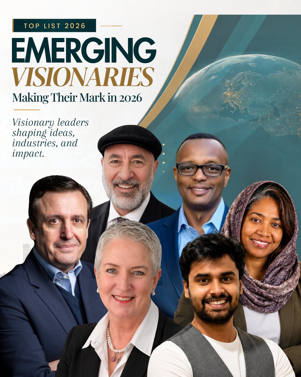 all_aroundworld's tweet photo. Emerging Visionaries Making Their Mark in 2026 - Featured Leadership Spotlight by AllAroundWorlds
🔗 Explore the full feature: https://t.co/Ch0WPsble1
#AllAroundWorlds #EmergingVisionaries #Leadership #VisionaryLeadership #Innovation #BusinessLeadership #FutureOfLeadership https://t.co/XTQscK8Fd5