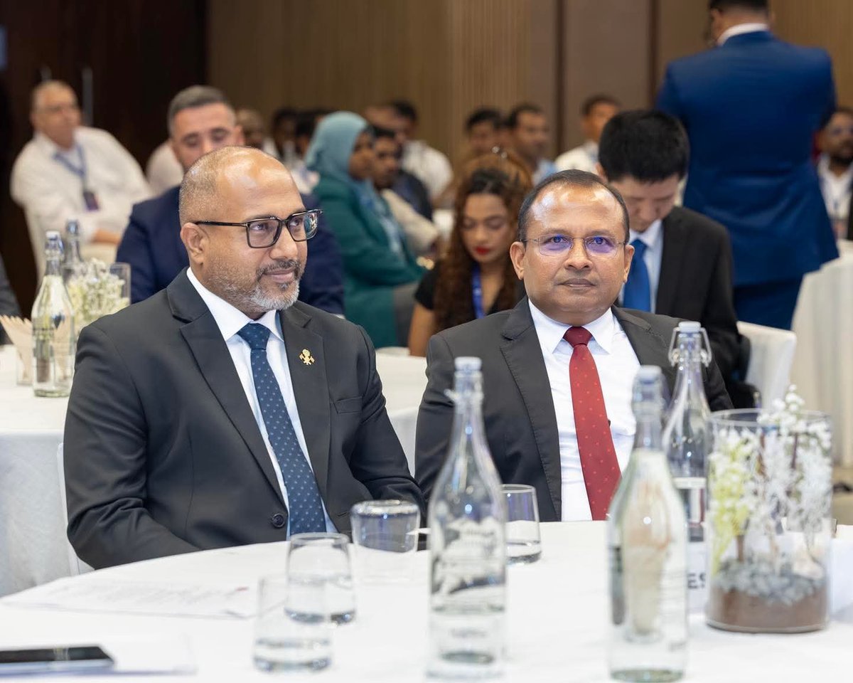 CorrectionsMv's tweet photo. Superintendent of Prisons Ibrahim Nashid, Deputy Superintendent of Prisons Ahmed Jaadhulla and Assistant Superintendent of Prisons Ibrahim Ismail of Maldives Correctional Service take part in "The Safety & Security Conference Maldives 2026" held from 29-30th September 2026 at Barcelo Nasandhura. Hosted by @MafssiMv , the Conference brought together industry leaders, government stakeholders, tourism operators, safety professionals and solution providers from across the sector.

@HomeMinistrymv

#SafetyAndSecurityConferenceMaldives2026 #BuildingASaferMoreResilientDestination