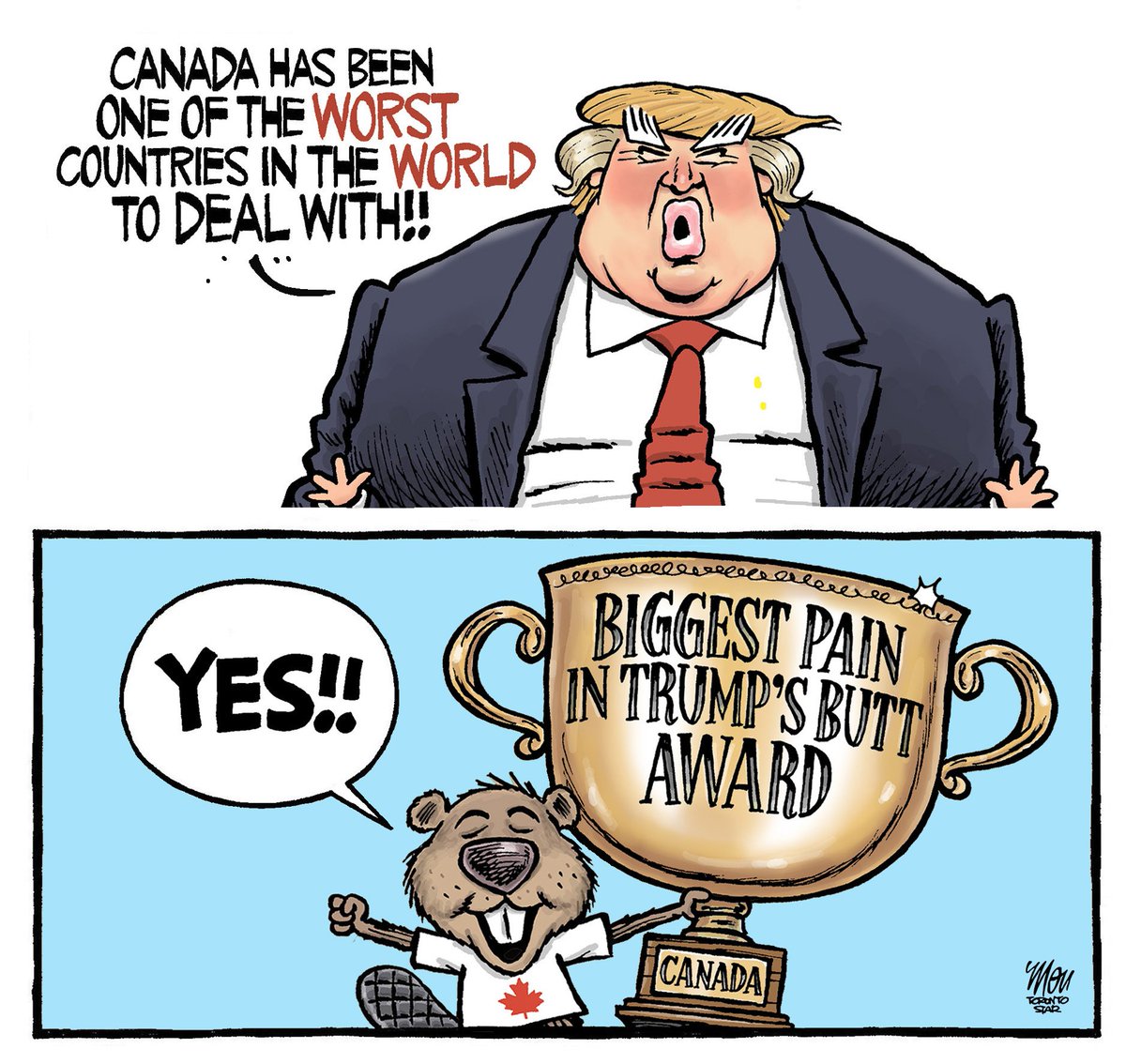 TheoMoudakis's tweet photo. Please enjoy my cartoon in today's @TorontoStar https://t.co/n1KBbjpeu7
