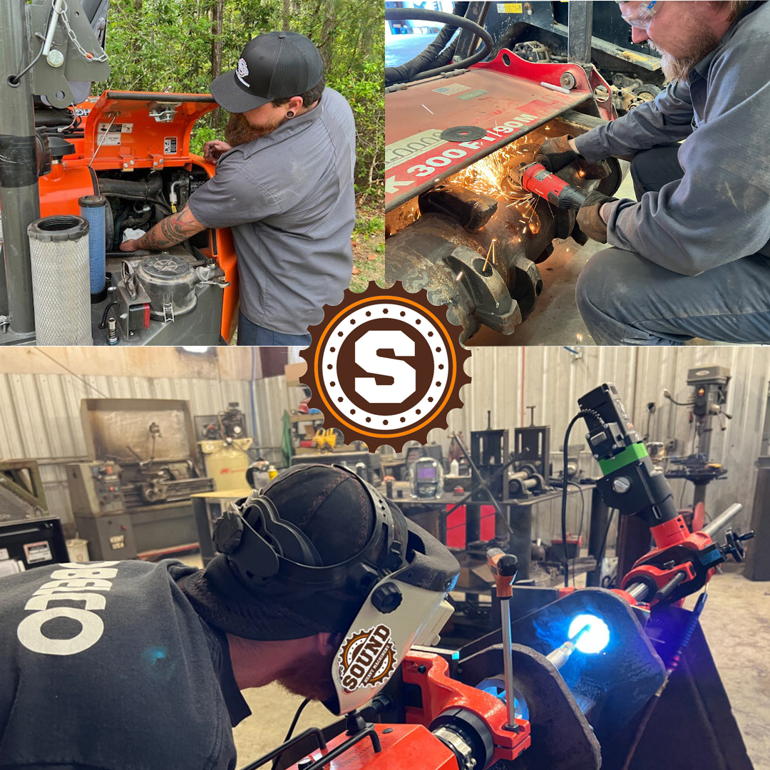 SoundHM's tweet photo. As the seasons change, Sound Heavy Machinery’s service department is here to keep your equipment running strong—on site or in our shop. Whether you need routine maintenance or urgent repairs, our expert team is ready to help you minimize downtime and maximize productivity. Contact us today to schedule your service! #SoundHeavyMachinery #EquipmentService #OnSiteSupport #HeavyEquipment #MachineryMaintenance