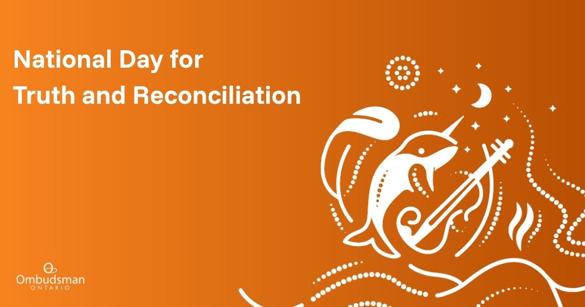 Ont_Ombudsman's tweet photo. On this National Day for Truth and Reconciliation and Orange Shirt Day, we honour the strength of Indian Residential School survivors and remember those who never returned home. Read the Acting Ombudsman’s message: https://t.co/UL0WlkuVOf #NDTR https://t.co/rHpogVXUnT