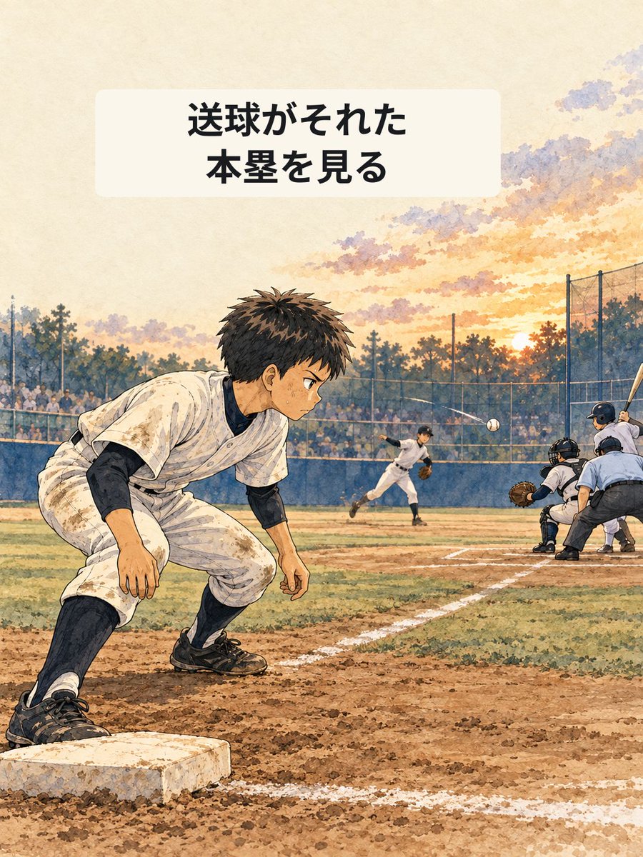 yakyulog_ja's tweet photo. 送球がそれたら、三塁走者は本塁を見る。 試合後に一場面を見返す。App Storeで「野球ログ」を検索。

#少年野球 #草野球 https://t.co/k1jrJ518tB