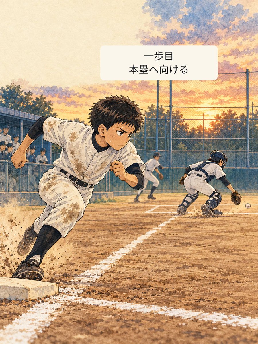 yakyulog_ja's tweet photo. 送球がそれたら、三塁走者は本塁を見る。 試合後に一場面を見返す。App Storeで「野球ログ」を検索。

#少年野球 #草野球 https://t.co/k1jrJ518tB