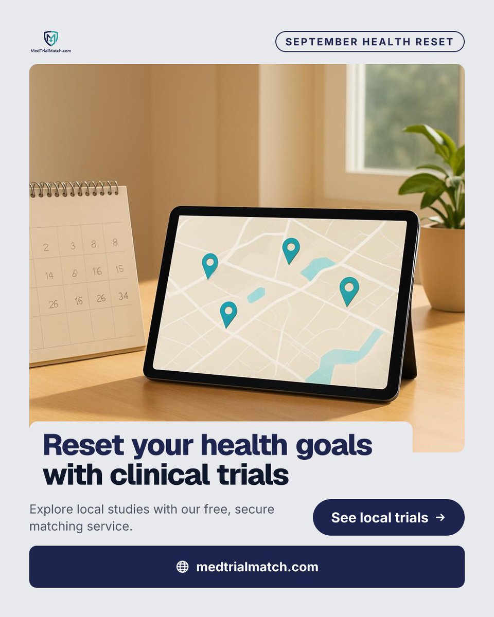 MedTrialMatch's tweet photo. Before exploring a clinical trial, write down what matters to you: purpose, time, travel, possible costs, and what participation may involve.

Better questions can make the first conversation clearer. https://t.co/Qa1j1KwGK6

#medtrialmatch #clinicaltrials #healthresearch https://t.co/1O2zcMmiW3