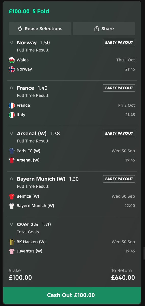 Footytipsterlab's tweet photo. 🔥 £100 STAKE — £640.00 POTENTIAL RETURN! 

5-fold loaded and honestly… I CAN’T SEE THIS LOSING! 🔥

Who’s riding this one with me? 🚀 https://t.co/AkdbUkwVS3