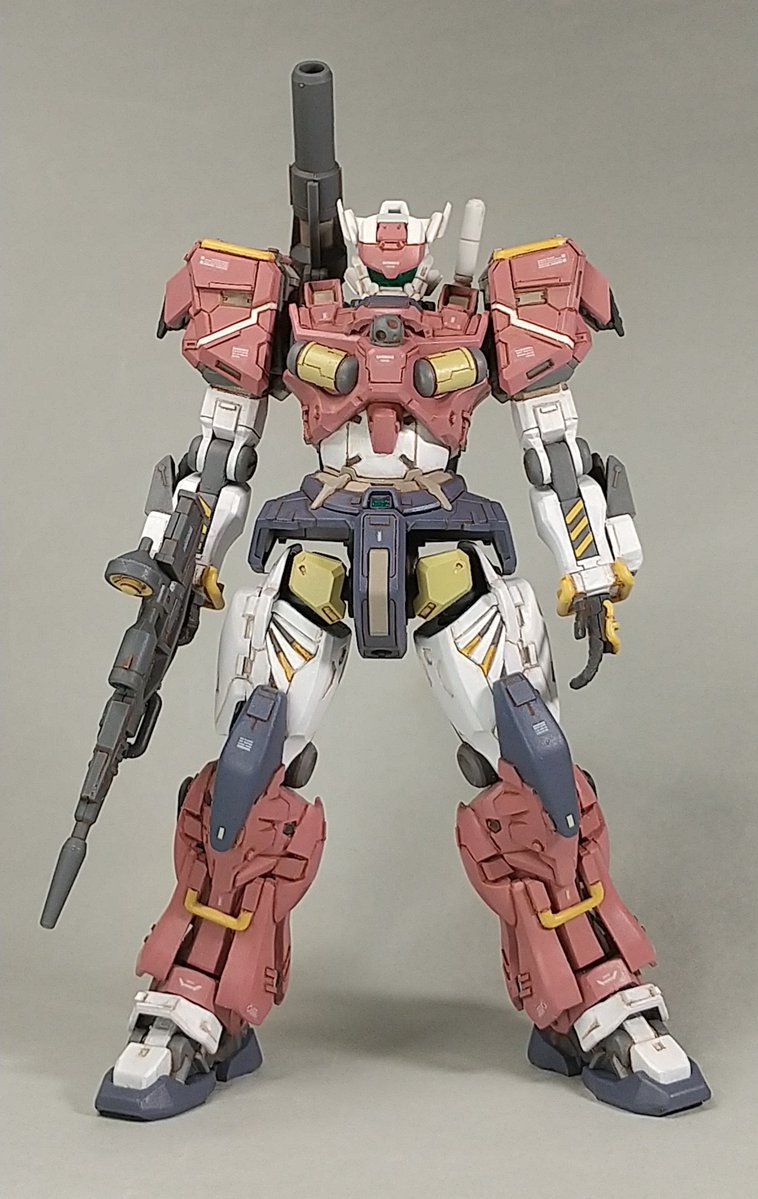 masuo_yomogi's tweet photo. HGジークアクス軽キャノン、完成しました！
塗り分け終りからあまり代わり映えしませんがww、スミ入れしてわずかにデカール貼って艶消しを吹いてます(*´-`)
元々のコンセプト"ガンキャノン的な重厚感の追加"はジムキャノン的配色で塗ったことでややブレましたがwwけっこうカッコよく仕上がりました♪♪ https://t.co/weLiYIg3Ui