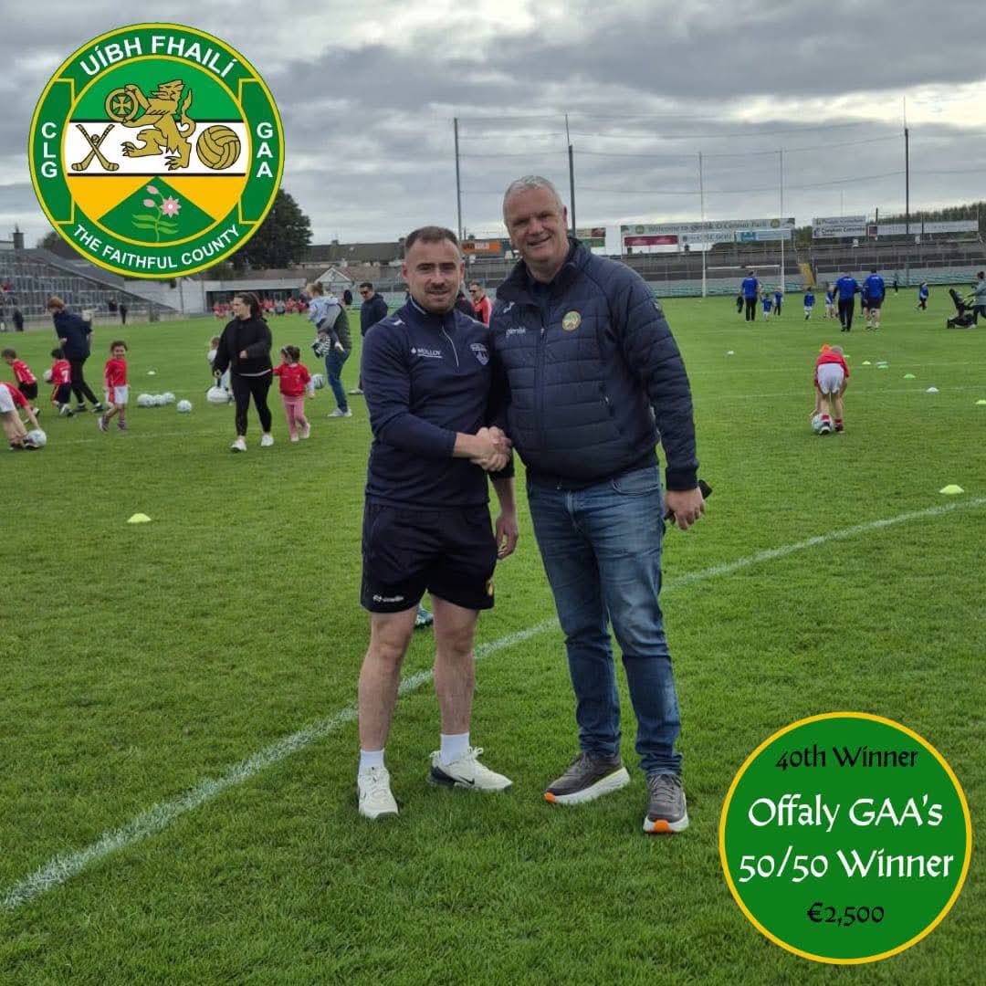 BallinamereGAA's tweet photo. BIG CONGRATULATIONS 👀💶🙌
We are delighted to see our clubman & player Daryl Troy win the 40th Offaly GAA 50/50 draw 👌
Enjoy the winnings Daryl from all at Ballinamere GAA 🟢🟡
#congratulations #winner #ballinameregaa #offalygaa #fyp https://t.co/HX8SbvWfg7