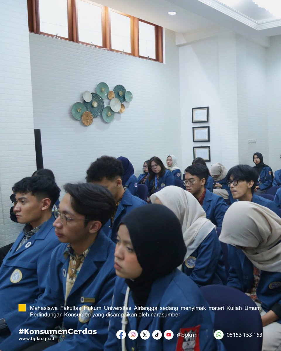 BPKN_RI's tweet photo. Jakarta, 17 September 2026. Badan Perlindungan Konsumen Nasional (BPKN) menerima kunjungan dari Fakultas Hukum Universitas Airlangga dengan tema “Peran Hukum dalam Menghadapi Transformasi Teknologi dan Persaingan Global” https://t.co/oZgUNrHvRa