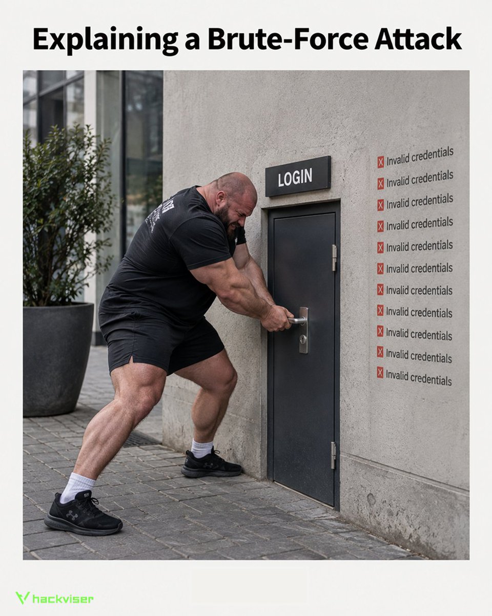 hackviserr's tweet photo. How long would you survive a brute-force attack? https://t.co/OAoQuw4xQa