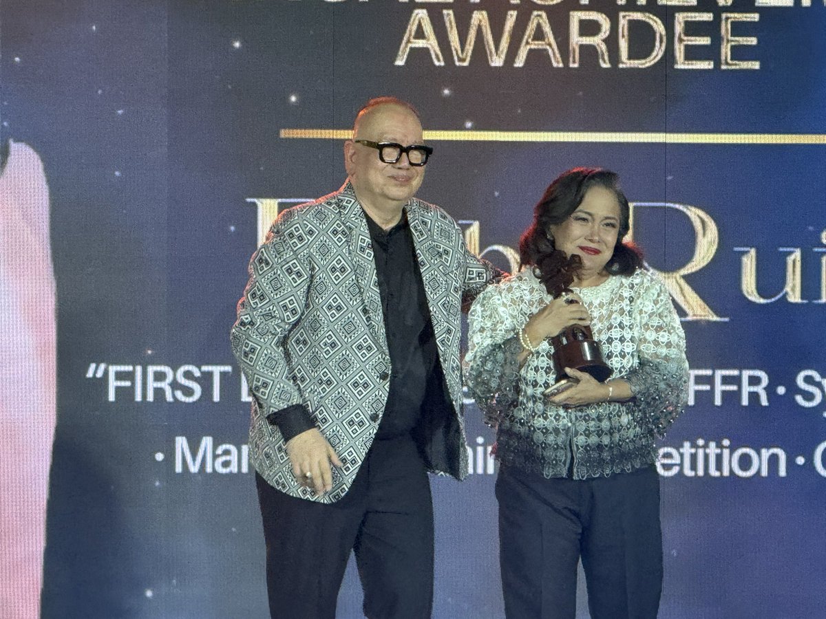 mjfelipe's tweet photo. LOOK: Ruby Ruiz from Filipino-Australian production 'First Light', and the women of 'Enjoy your stay' - Mercedes Cabral, Anna Luna, Irma Adlawan, Donna Cariaga, Madeleine Nicolas and Hasmine Killip - all received Annual Achievement Awards from the FDCP. https://t.co/MZTHsESYd1
