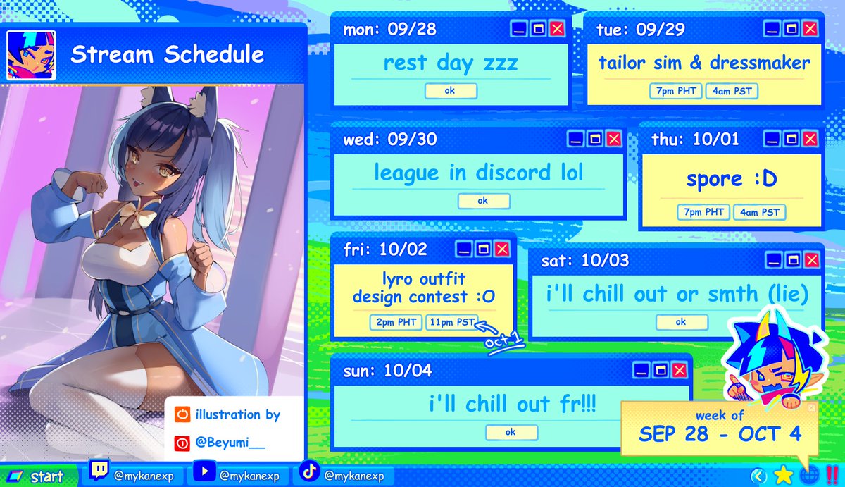 mykanexp's tweet photo. 🗓️SEP 28 - OCT 4
im not late shut up

🖥️ Twitch: https://t.co/cs0TvfGMdK
💬 Discord: https://t.co/Jm62CO4LI0
#️⃣ Main: #myKANEXPEDITION
#️⃣Fanart: #myKANEXHIBIT
#️⃣Memes: #myKANEXD
#️⃣NSFW: #KANEthot
#️⃣Community: #myKANEXPLORERS https://t.co/7dp4knfyVs