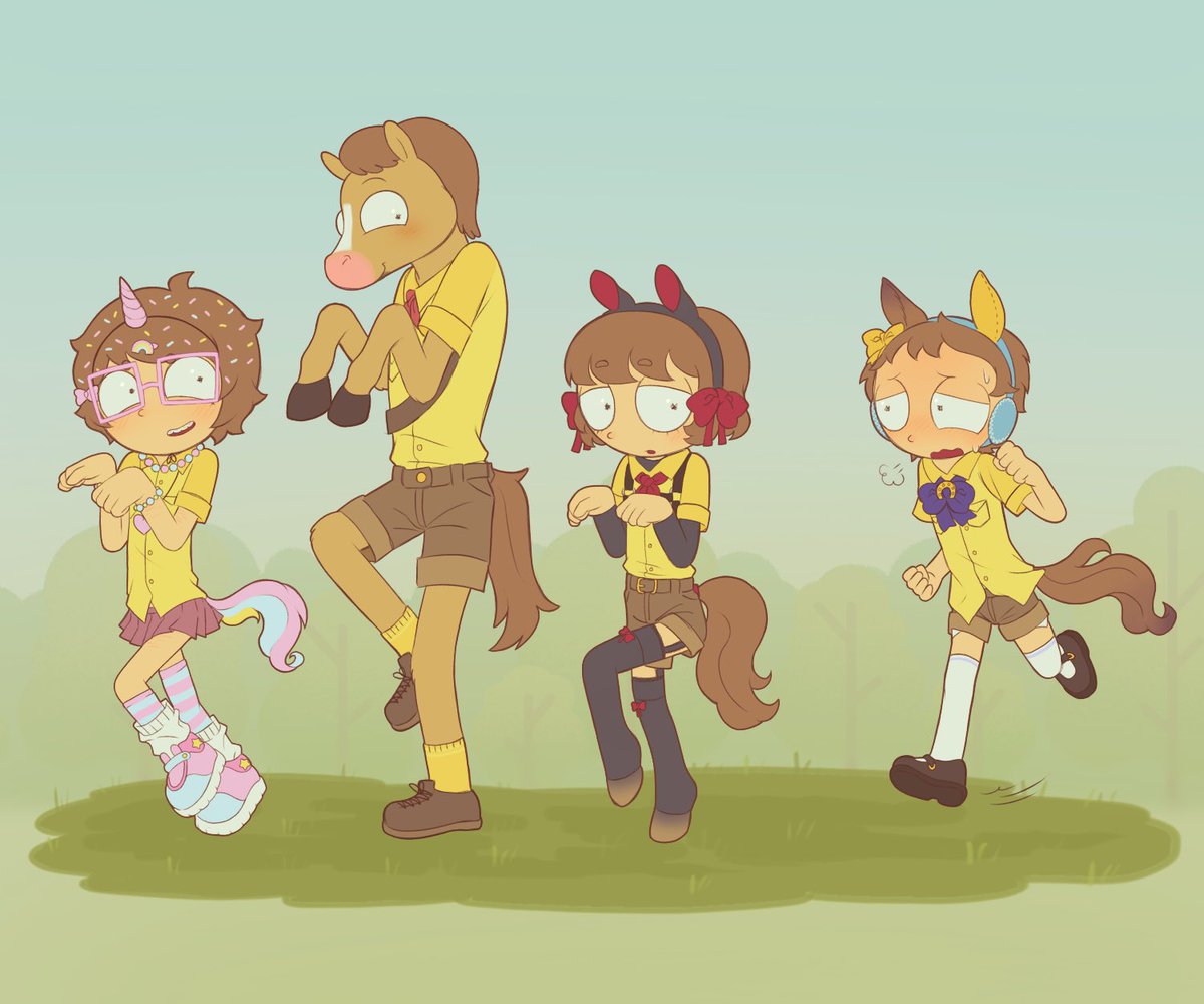 gurotouto's tweet photo. Trotting along 🐴✨

Pony Mortys of #mortysummercamp ! https://t.co/Ql6g70J116