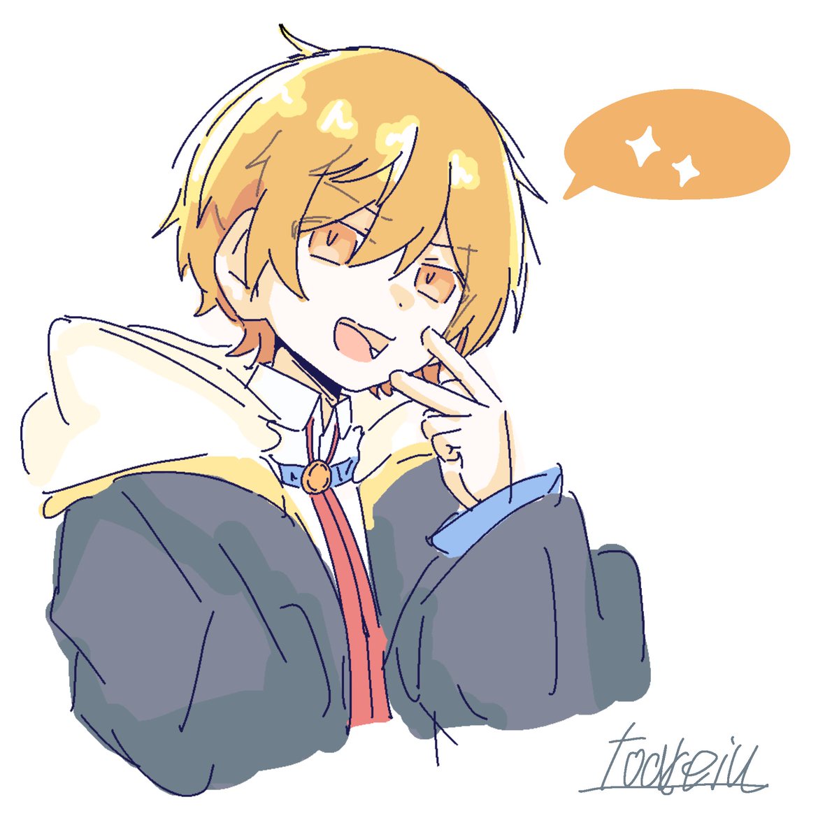 Reiutoa's tweet photo. ラキ君のみ
#今月描いた絵を晒そうㅤ https://t.co/la5uWyuLVt