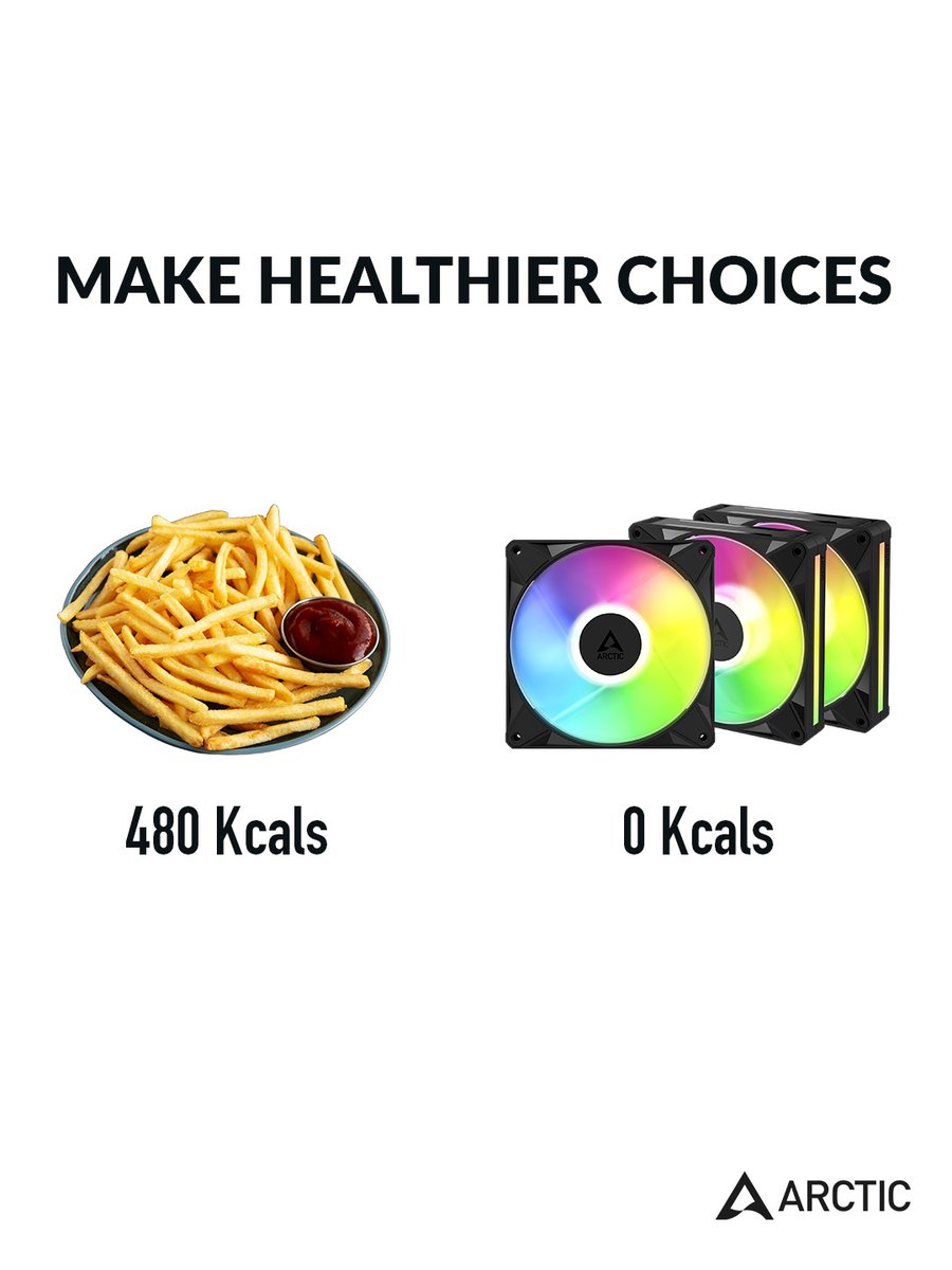 ARCTIChannel's tweet photo. 2026 is 3/4 over. Still time to hit that diet goal 💪🏻
Just swap the snacks for something with 0 Kcals 🧊💯
-
#CooledByARCTIC #ARCTICCooling #PCmemes #memes https://t.co/S8hcw4pjjJ