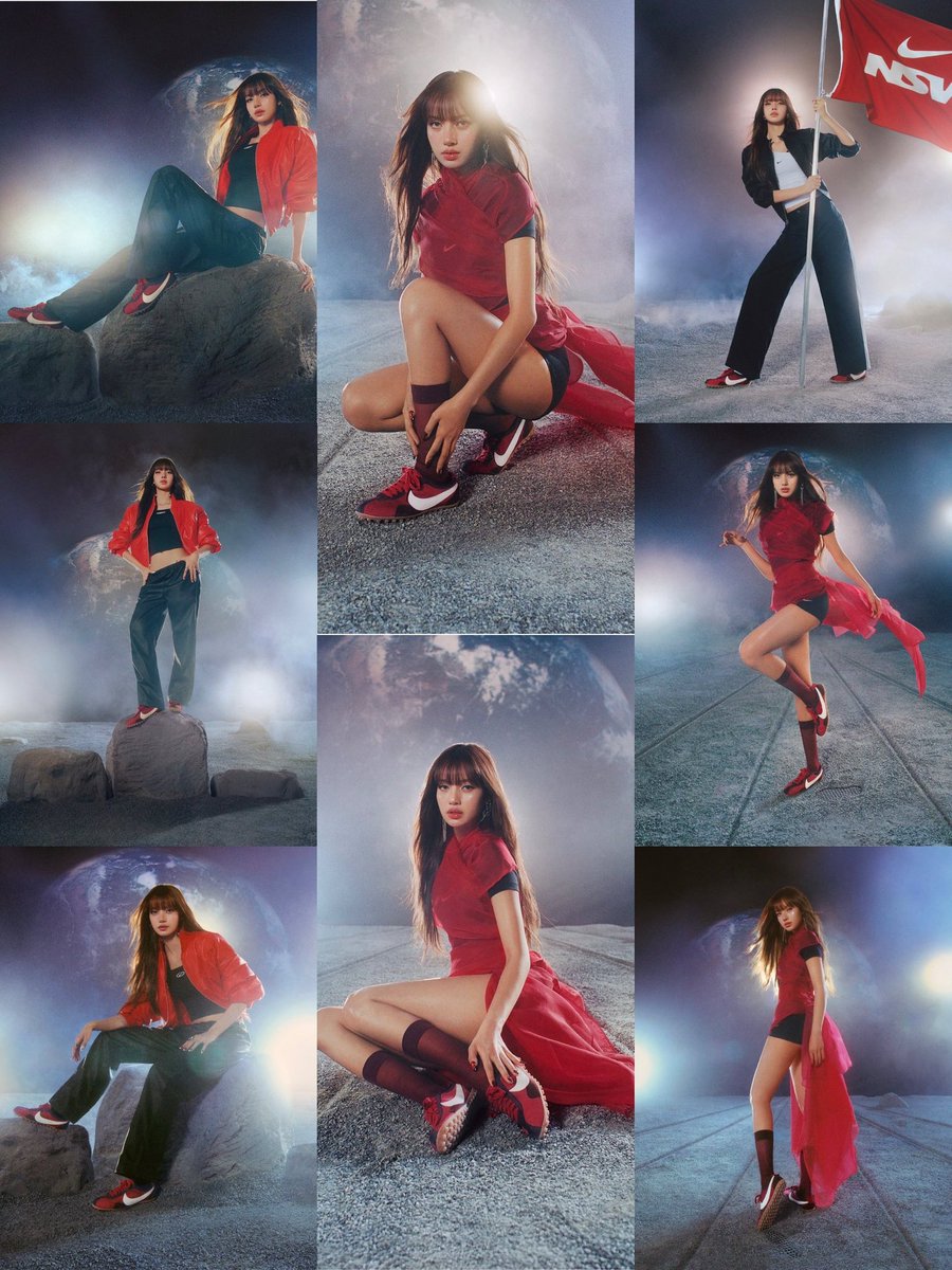 LaliceUpdates's tweet photo. #LISA for @Nike MOON SHOE 🌕❤️

@wearelloud 
#LISAxNIKE https://t.co/KAIzPxT7I4